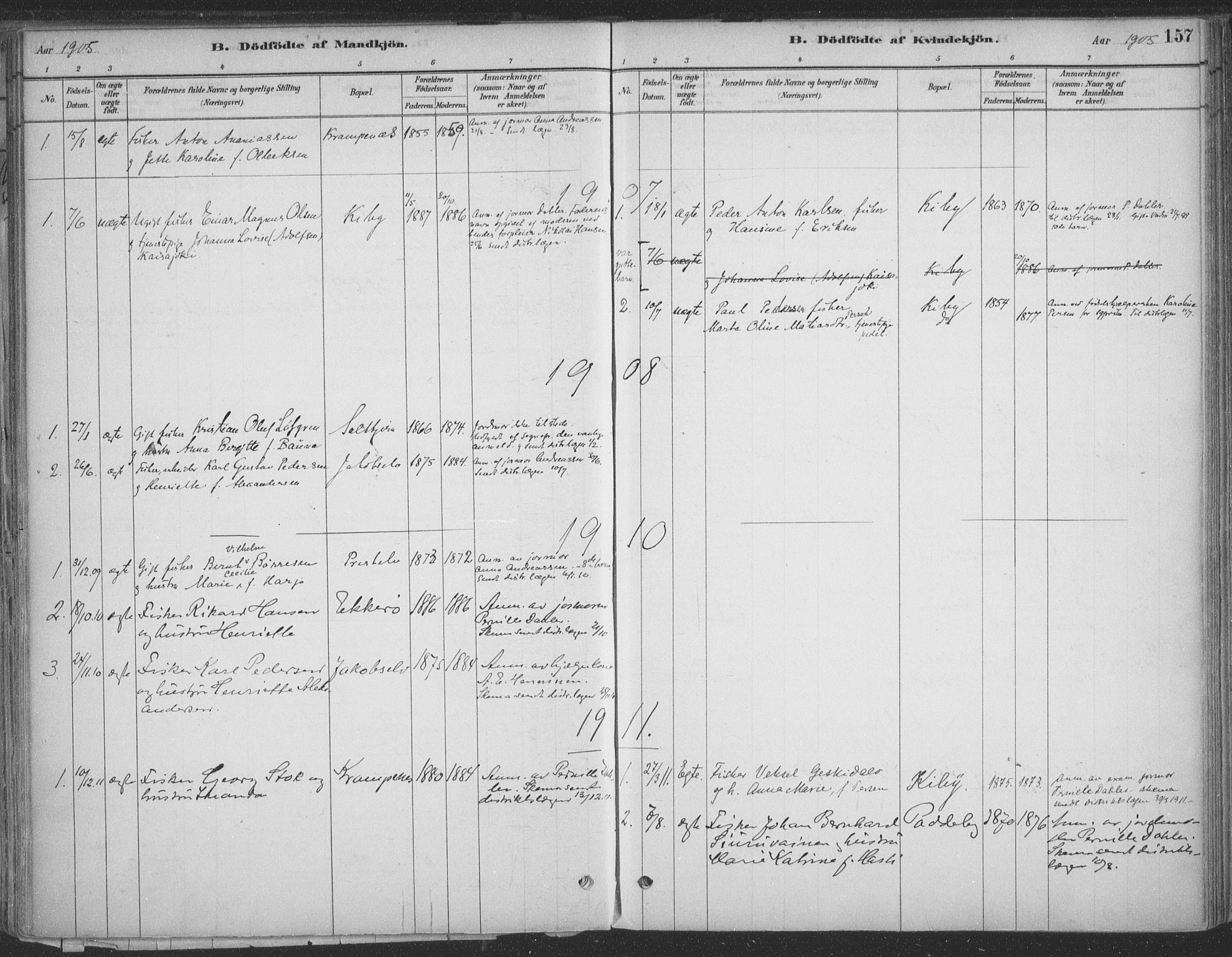Vadsø sokneprestkontor, SATØ/S-1325/H/Ha/L0009kirke: Parish register (official) no. 9, 1881-1917, p. 157