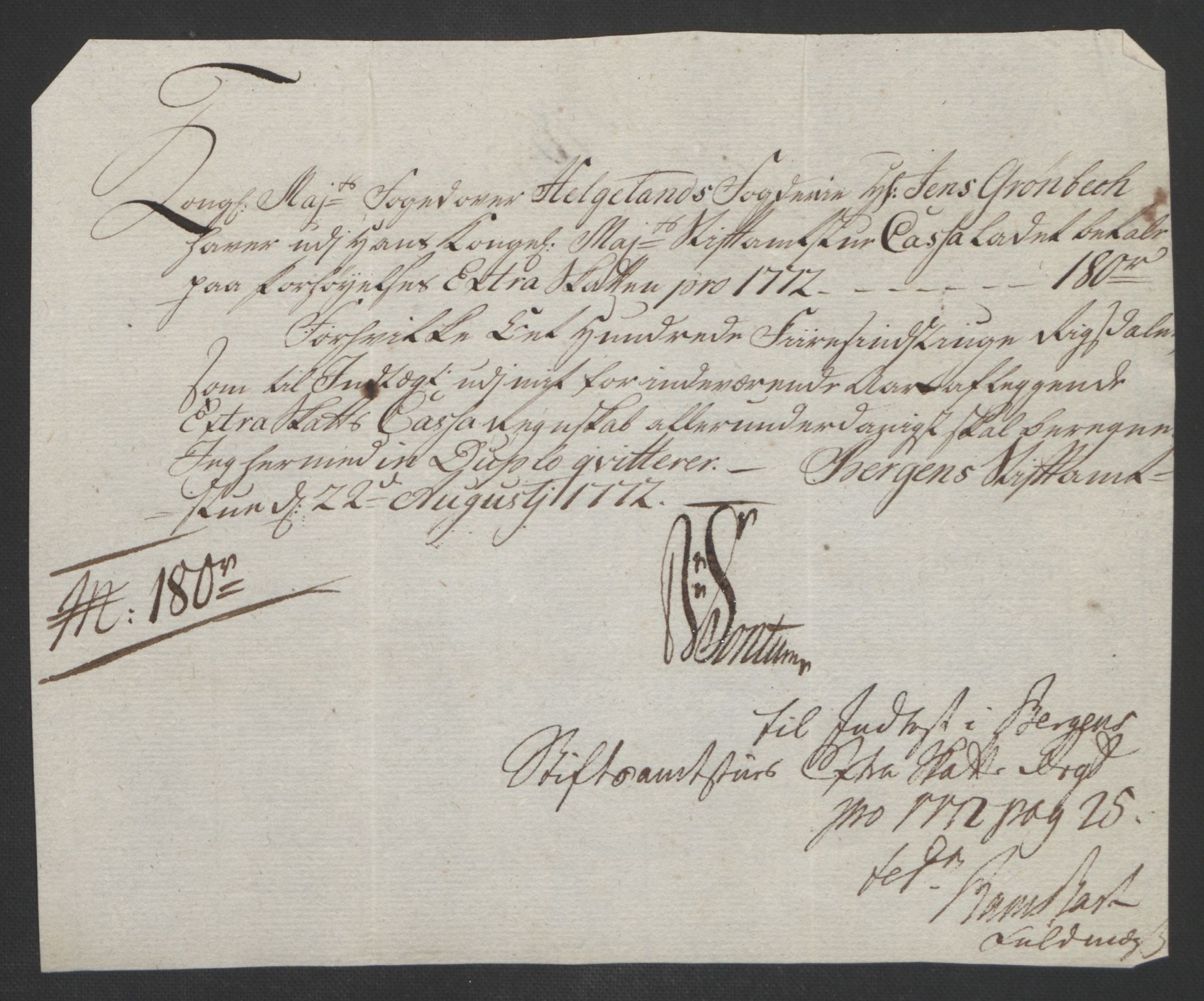 Rentekammeret inntil 1814, Reviderte regnskaper, Fogderegnskap, AV/RA-EA-4092/R65/L4573: Ekstraskatten Helgeland, 1762-1772, p. 647