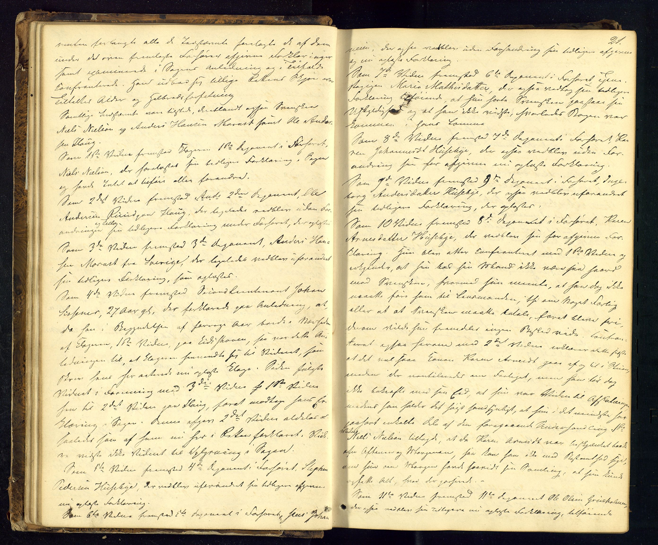 Solør tingrett, AV/SAH-TING-008/G/Gc/Gca/L0003: Ekstrarettsprotokoll, 1848-1851, p. 21