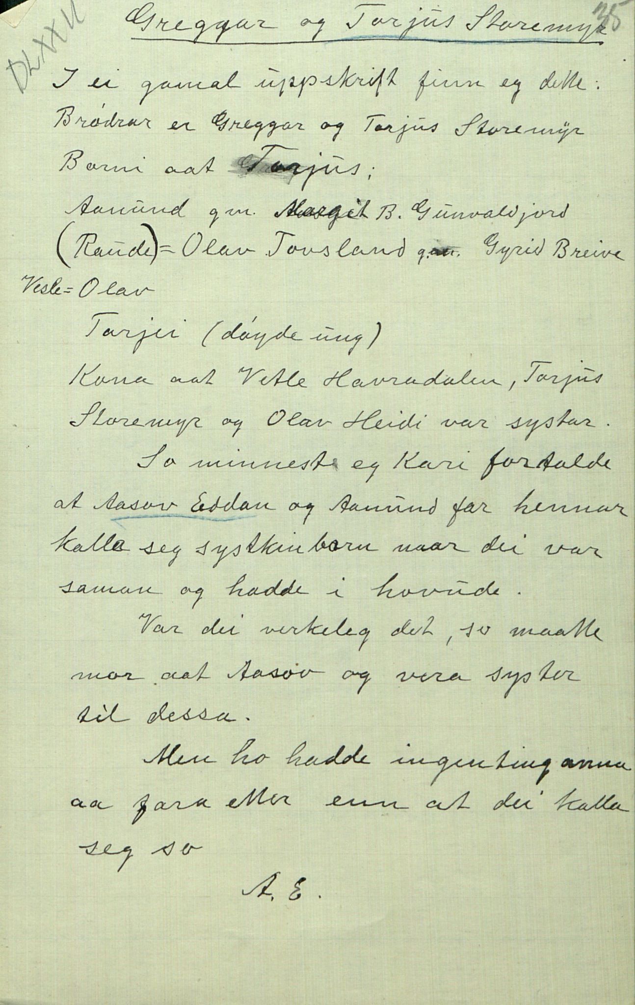 Rikard Berge, TEMU/TGM-A-1003/F/L0017/0022: 551-599 / 572 Brev o.a., 1910-1950, p. 35