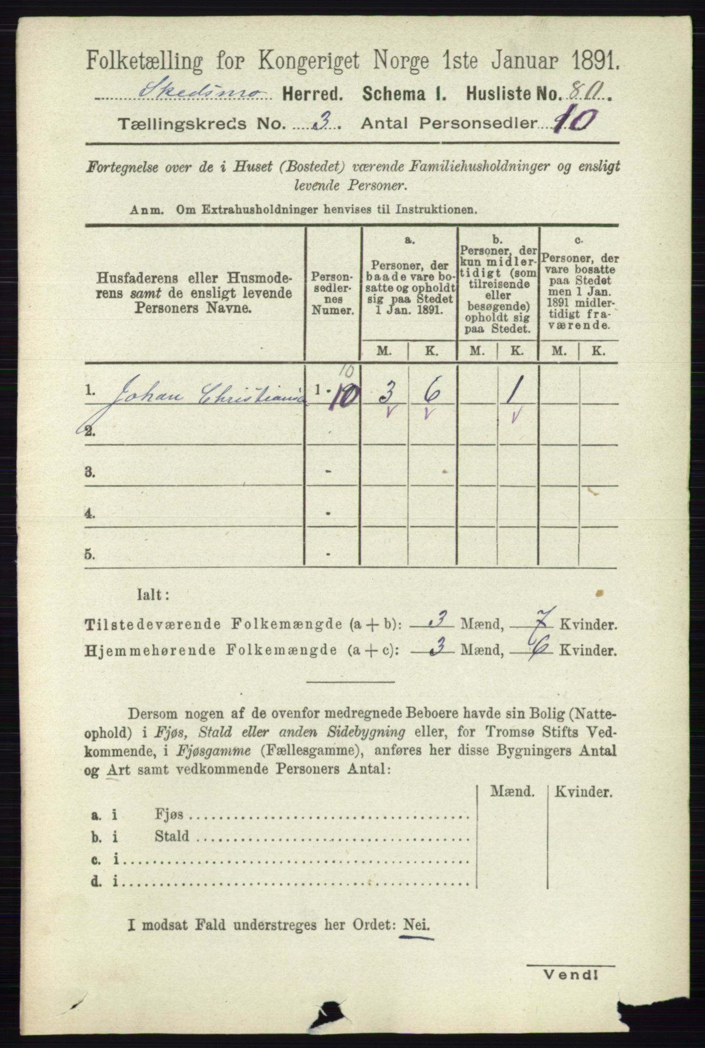 RA, 1891 census for 0231 Skedsmo, 1891, p. 1298