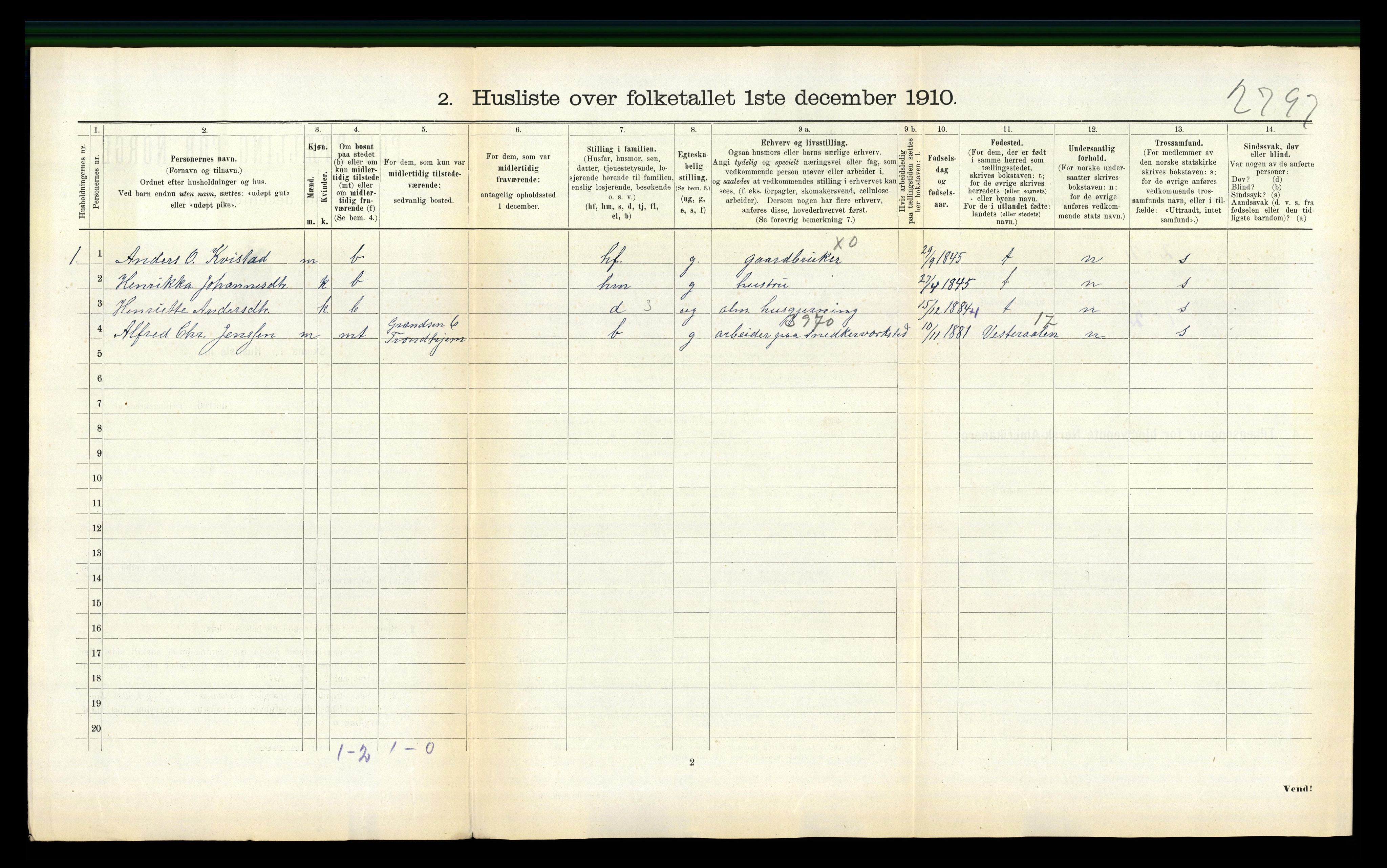 RA, 1910 census for Inderøy, 1910, p. 338