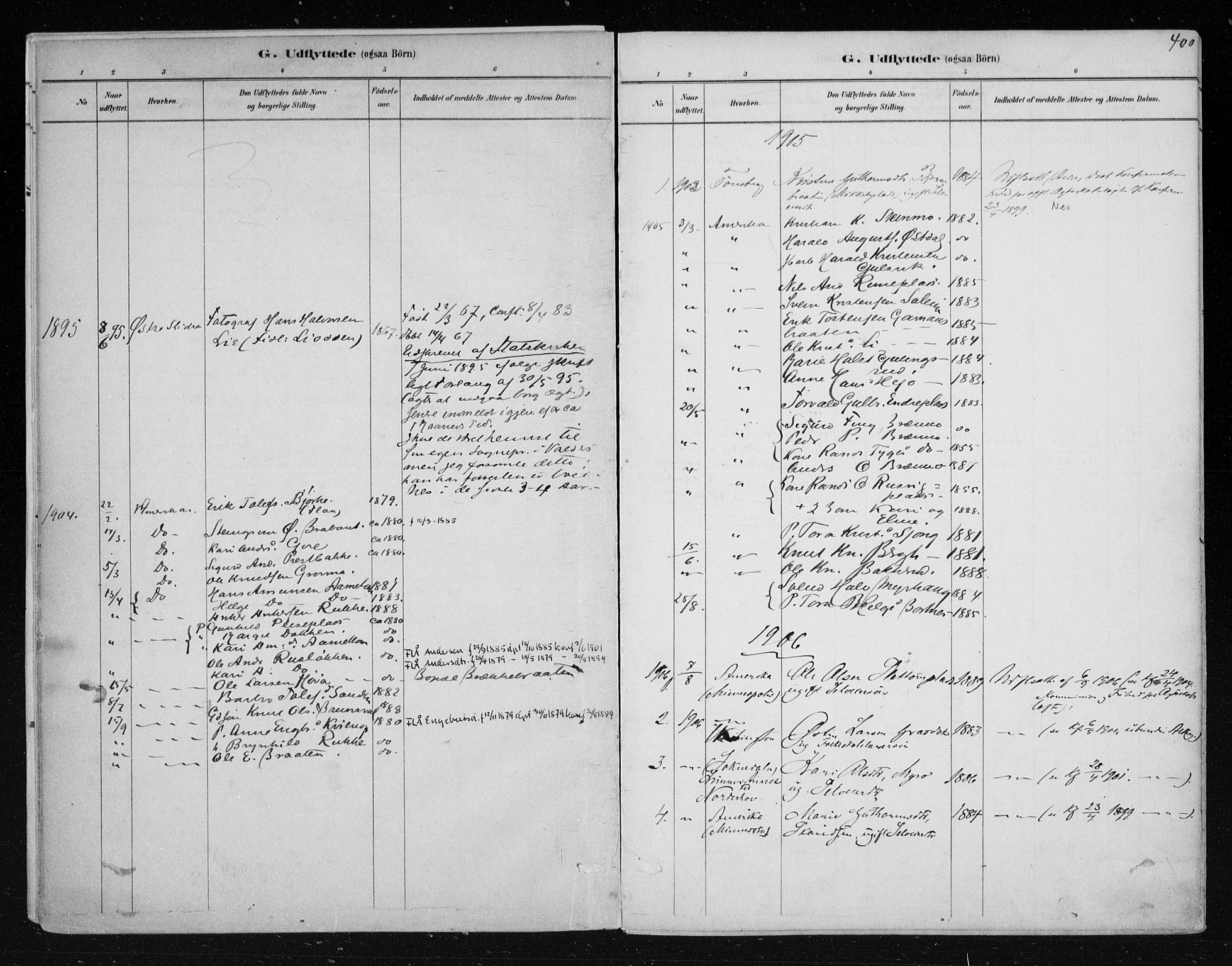 Nes kirkebøker, SAKO/A-236/F/Fa/L0011: Parish register (official) no. 11, 1881-1912, p. 400