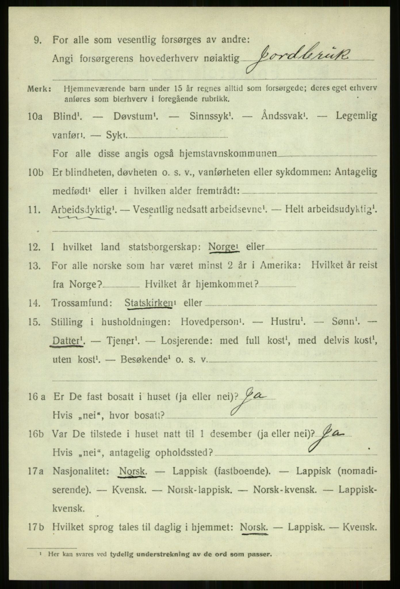 SATØ, 1920 census for Målselv, 1920, p. 6998