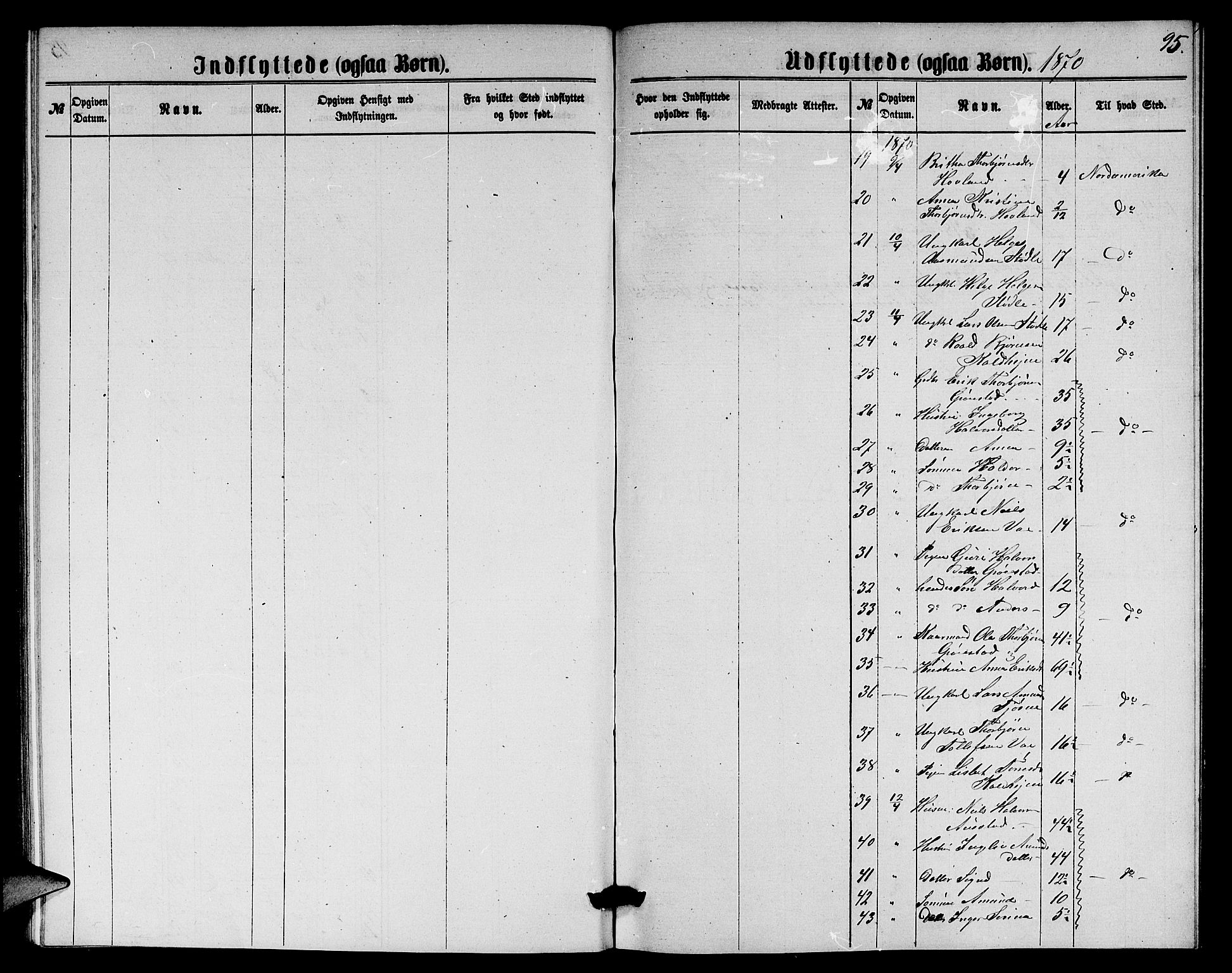 Etne sokneprestembete, SAB/A-75001/H/Hab: Parish register (copy) no. A 3, 1863-1873, p. 95