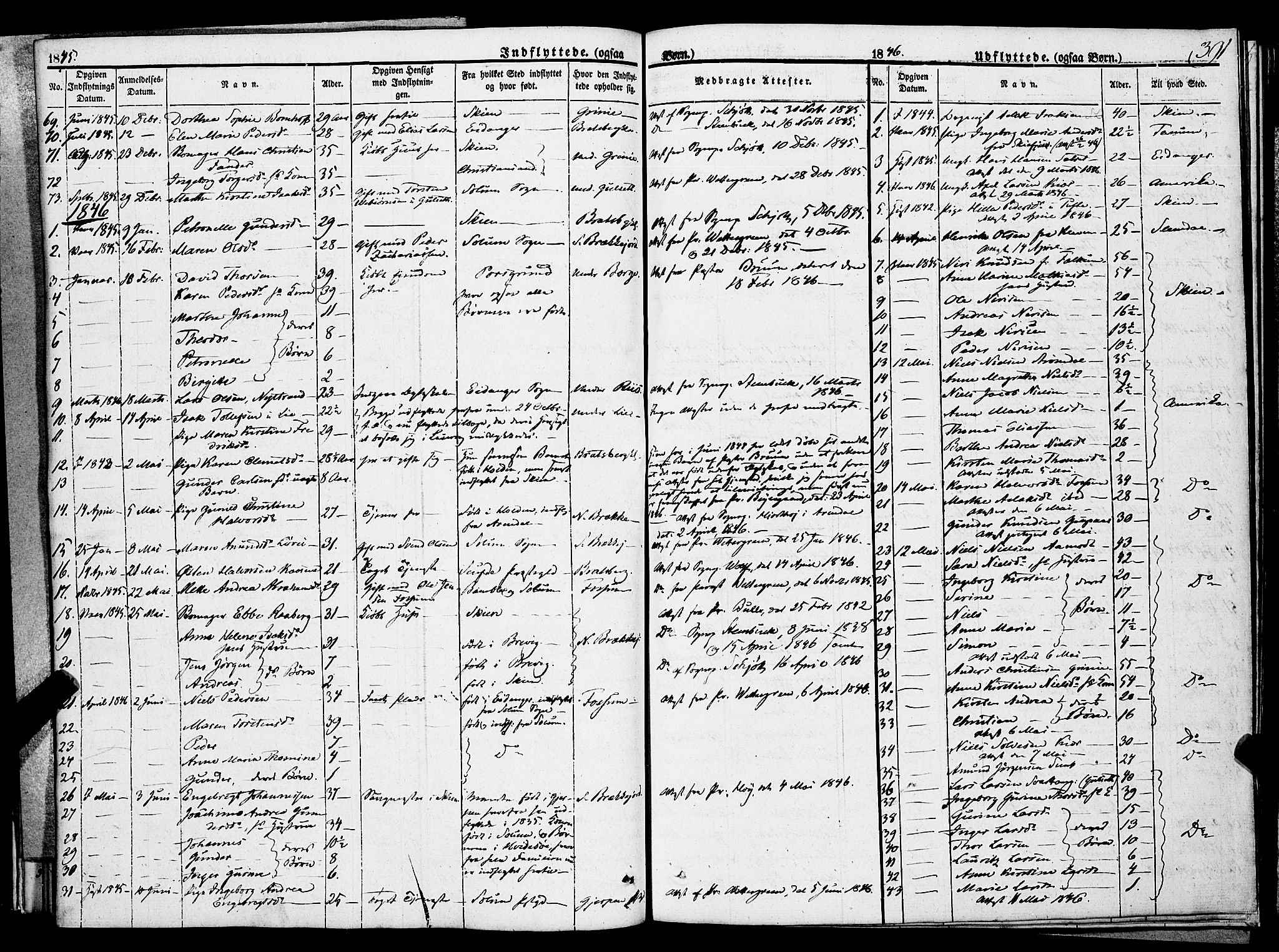 Gjerpen kirkebøker, SAKO/A-265/F/Fa/L0007b: Parish register (official) no. I 7B, 1834-1857, p. 391