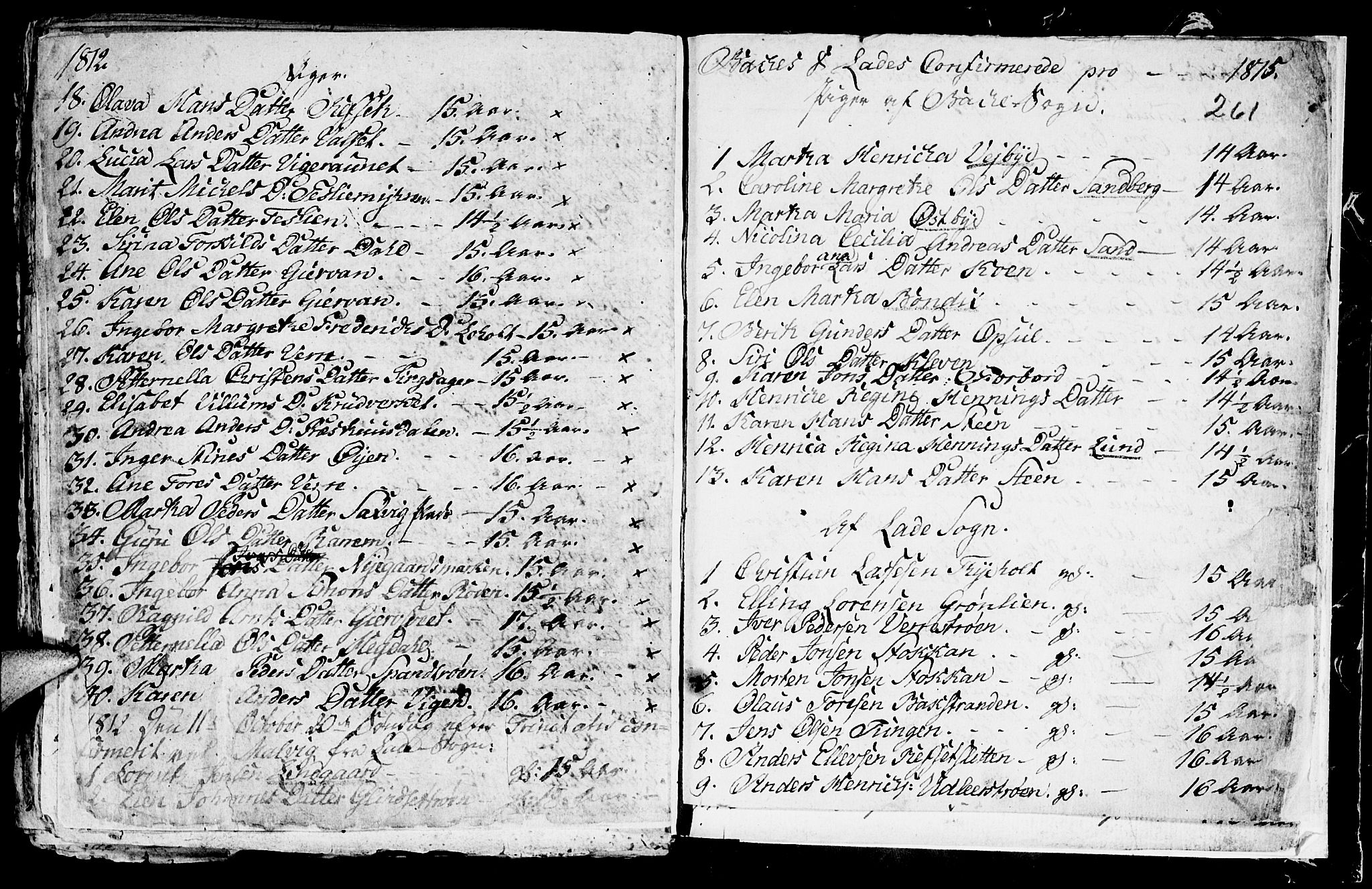 Ministerialprotokoller, klokkerbøker og fødselsregistre - Sør-Trøndelag, SAT/A-1456/604/L0218: Parish register (copy) no. 604C01, 1754-1819, p. 261