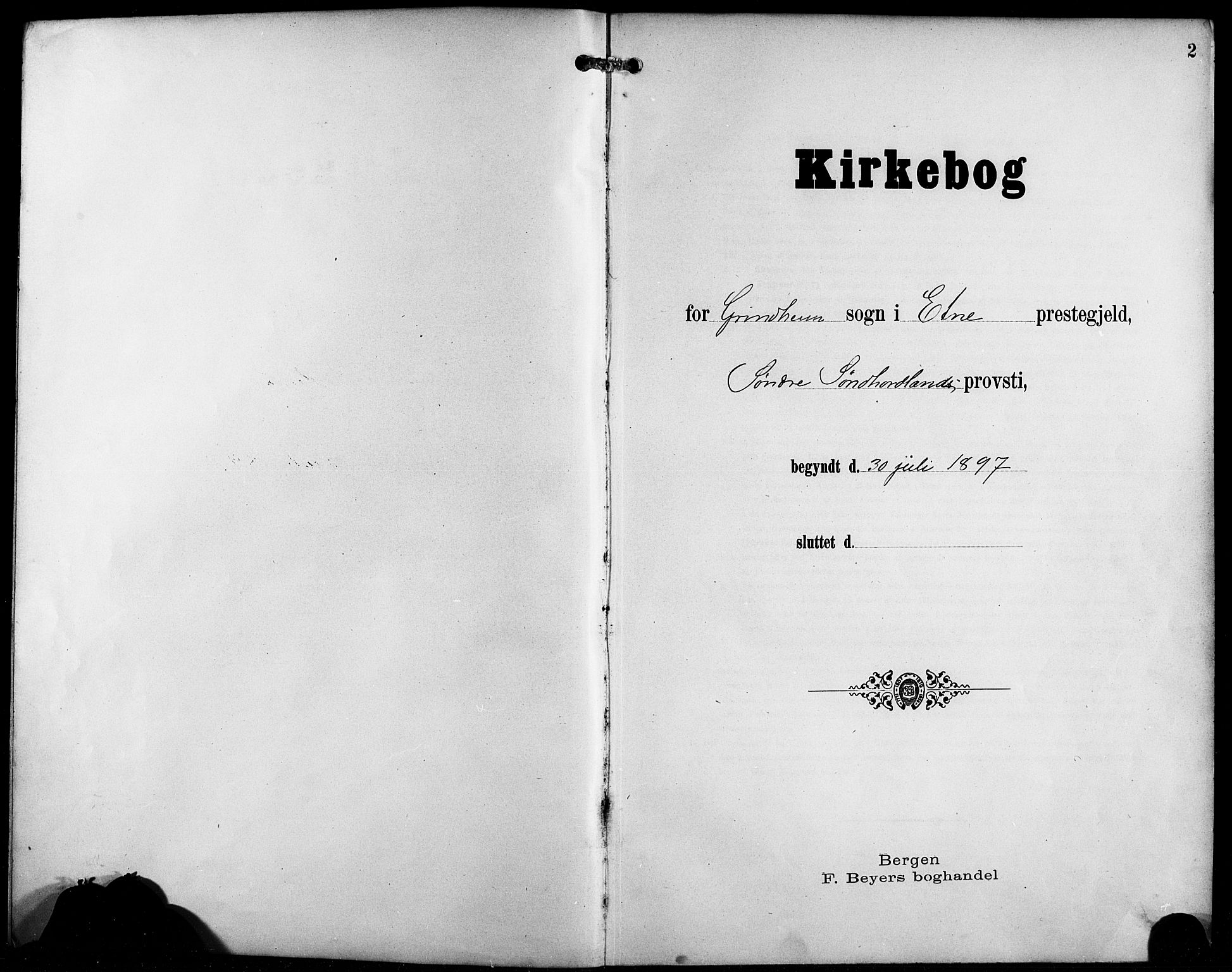 Etne sokneprestembete, AV/SAB-A-75001/H/Hab: Parish register (copy) no. C 5, 1896-1920, p. 2