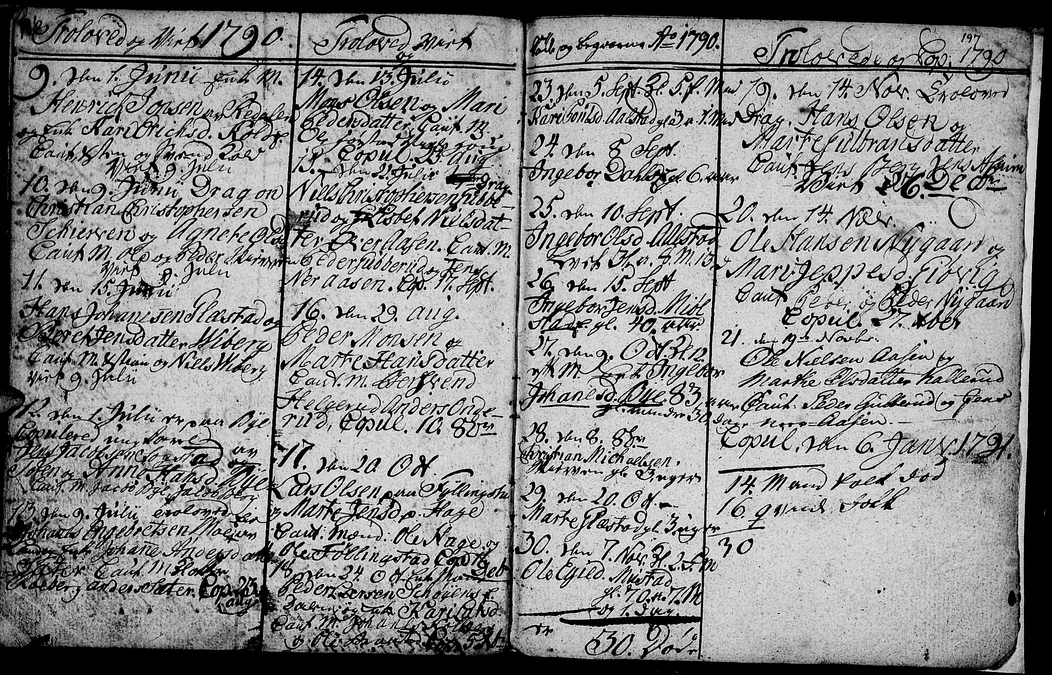 Vardal prestekontor, SAH/PREST-100/H/Ha/Hab/L0001: Parish register (copy) no. 1, 1771-1790, p. 196-197