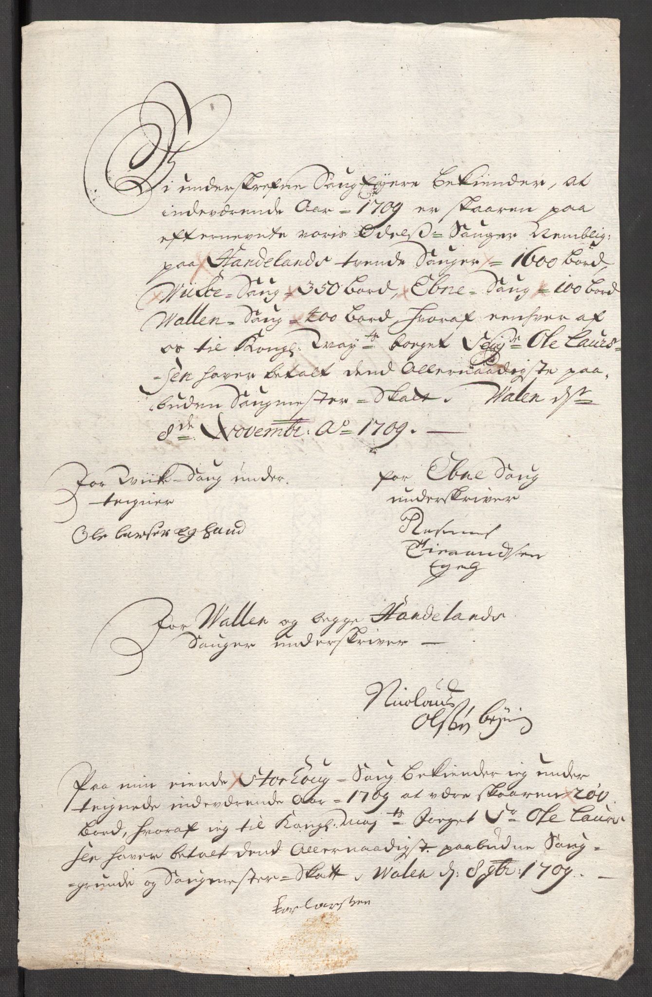 Rentekammeret inntil 1814, Reviderte regnskaper, Fogderegnskap, AV/RA-EA-4092/R48/L2986: Fogderegnskap Sunnhordland og Hardanger, 1709-1710, p. 145