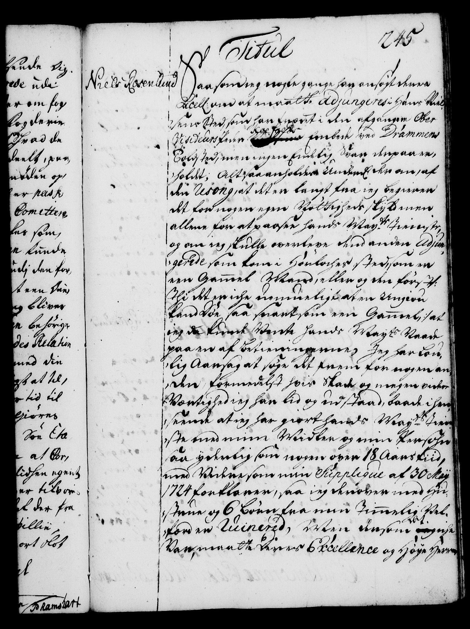 Rentekammeret, Kammerkanselliet, AV/RA-EA-3111/G/Gg/Gga/L0002: Norsk ekspedisjonsprotokoll med register (merket RK 53.2), 1723-1727, p. 245