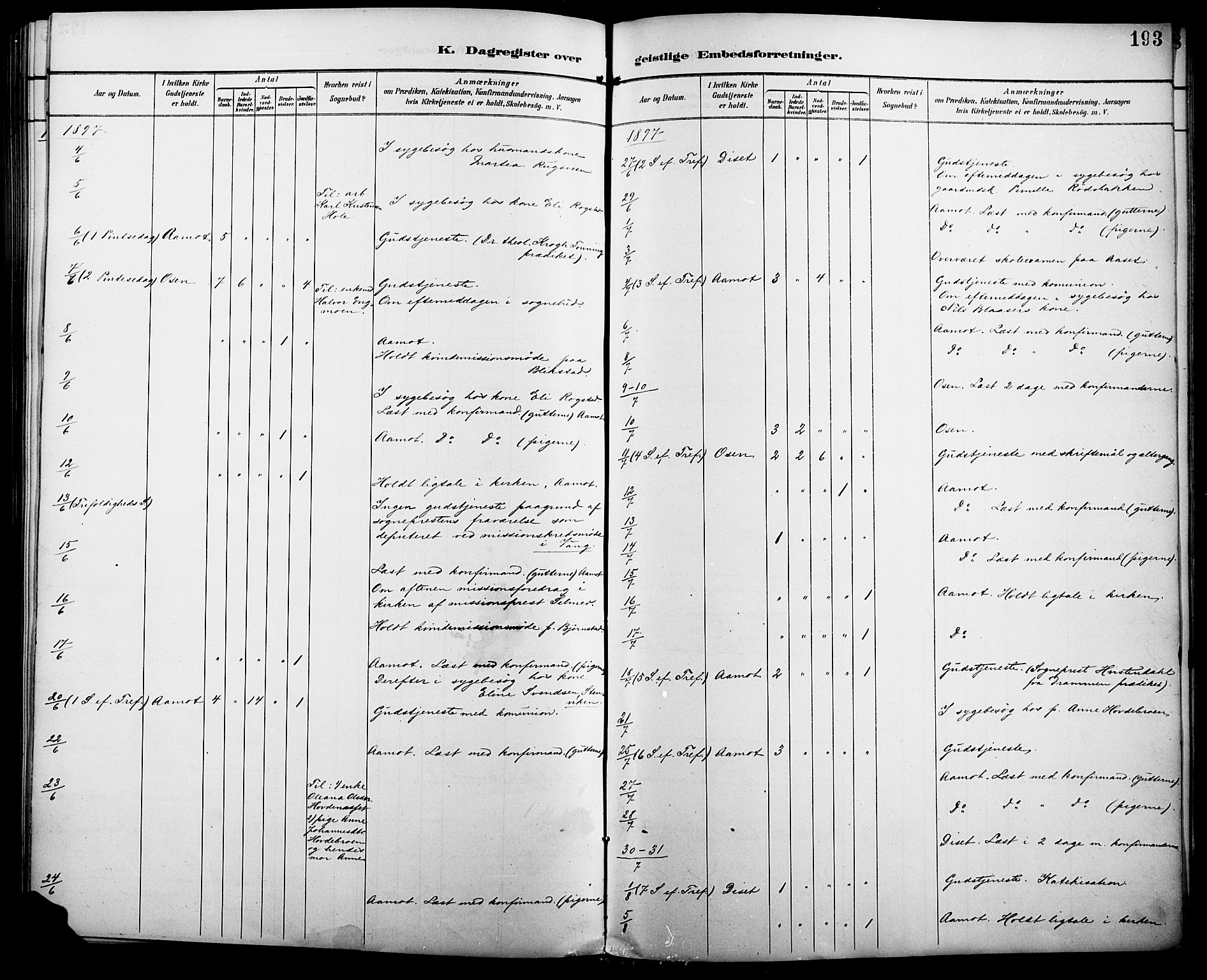 Åmot prestekontor, Hedmark, AV/SAH-PREST-056/H/Ha/Haa/L0011: Parish register (official) no. 11, 1890-1897, p. 193