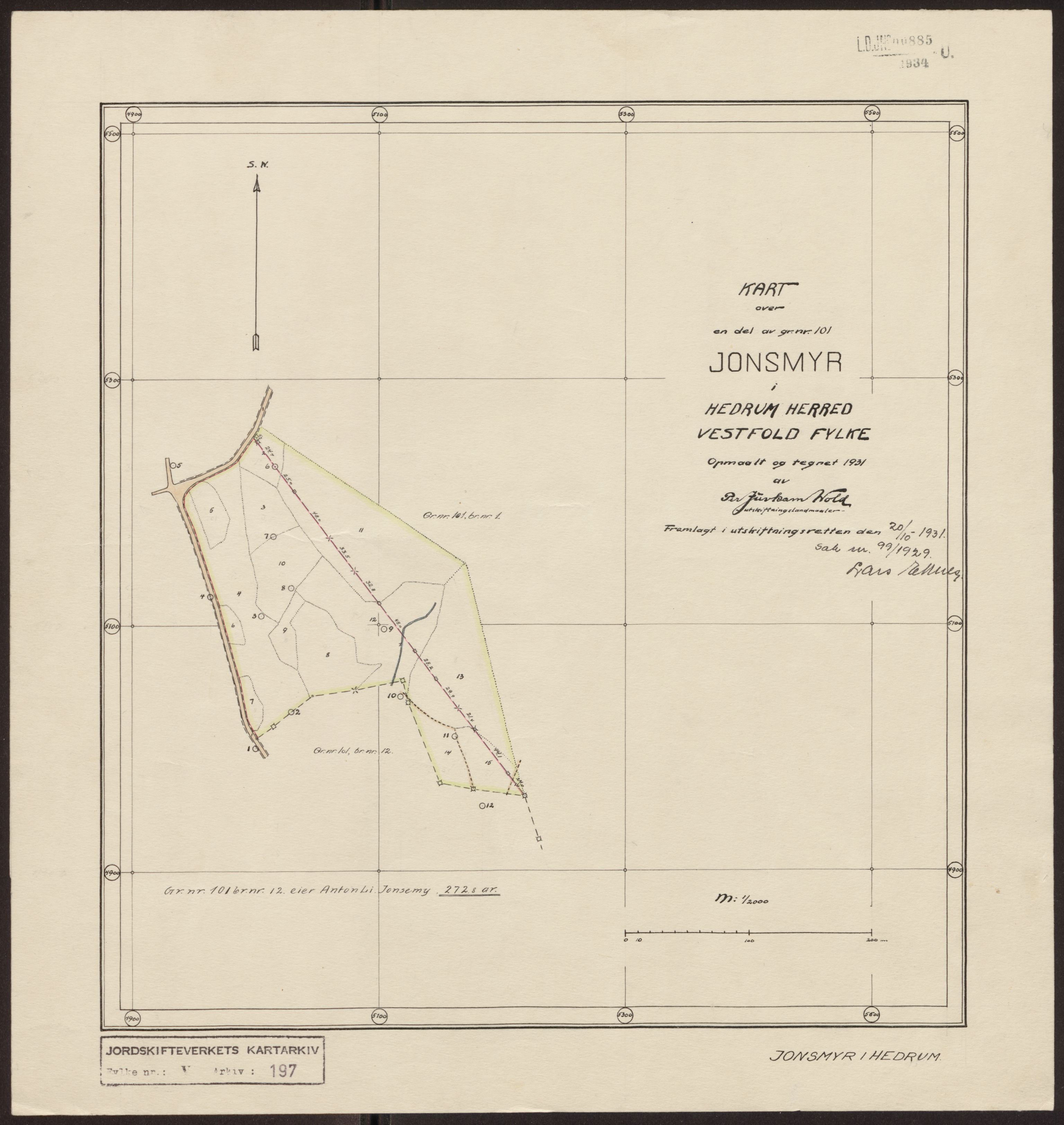 Jordskifteverkets kartarkiv, RA/S-3929/T, 1859-1988, p. 230