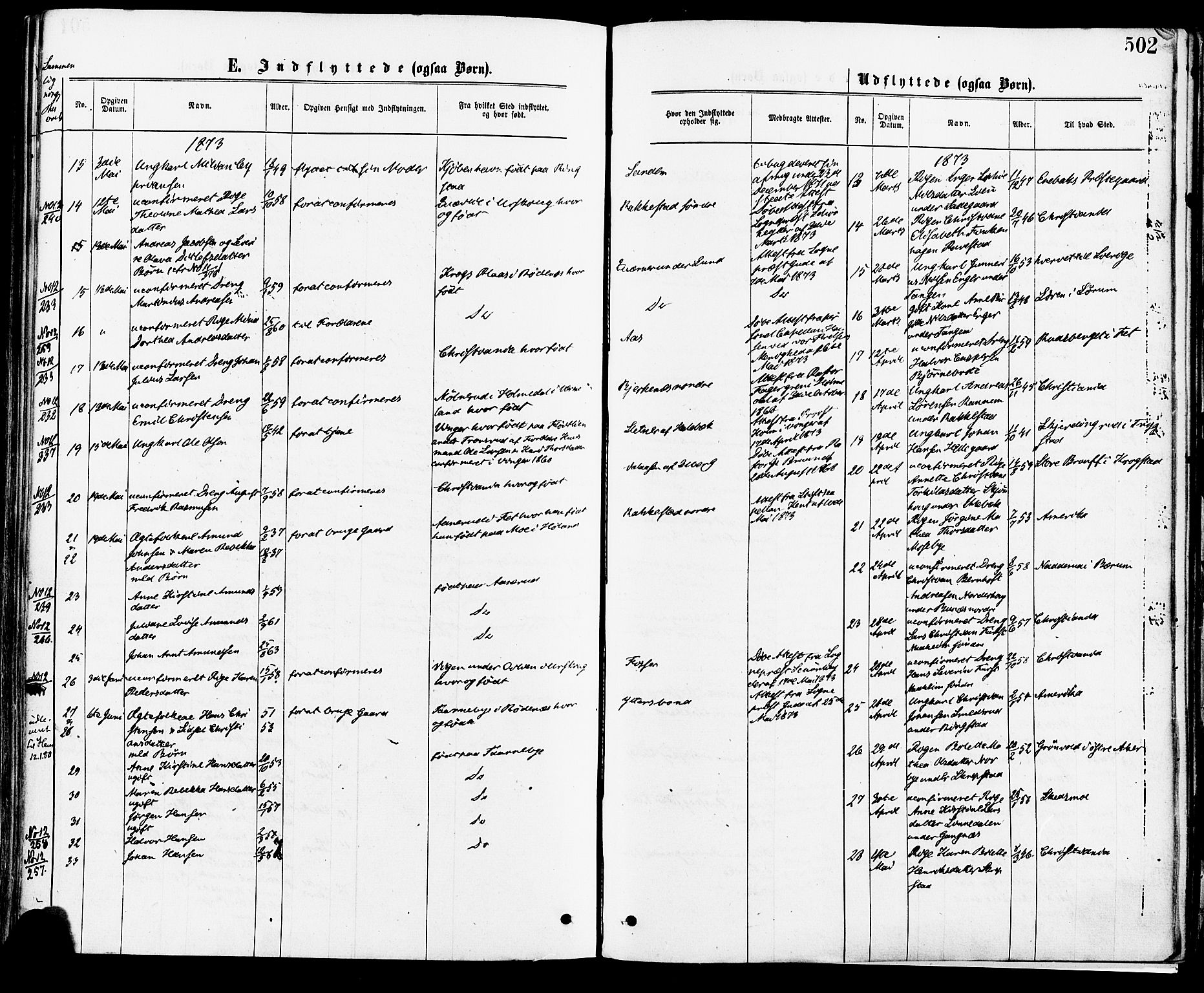 Høland prestekontor Kirkebøker, AV/SAO-A-10346a/F/Fa/L0012.a: Parish register (official) no. I 12A, 1869-1879, p. 502