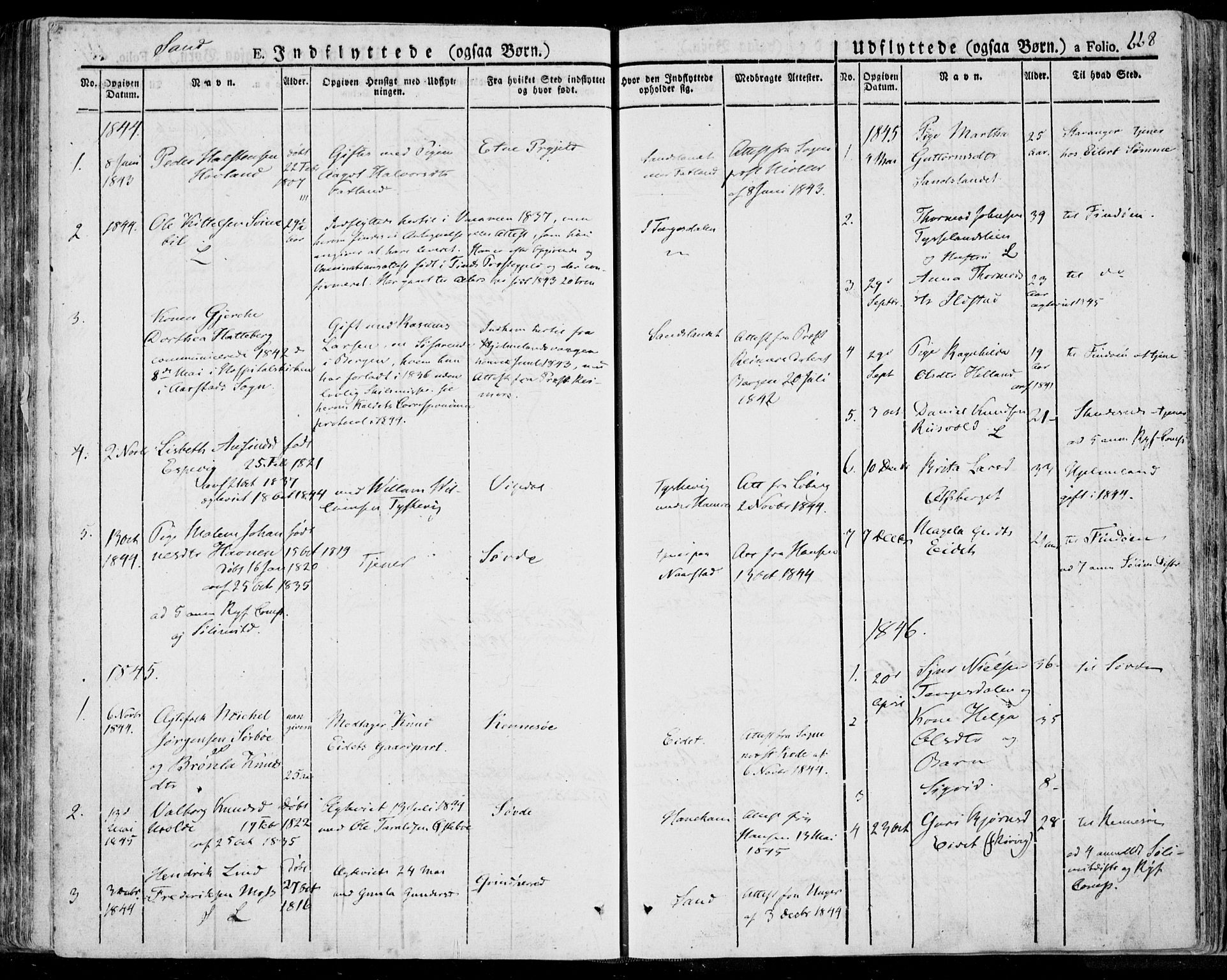 Jelsa sokneprestkontor, AV/SAST-A-101842/01/IV: Parish register (official) no. A 6.2, 1828-1853, p. 668