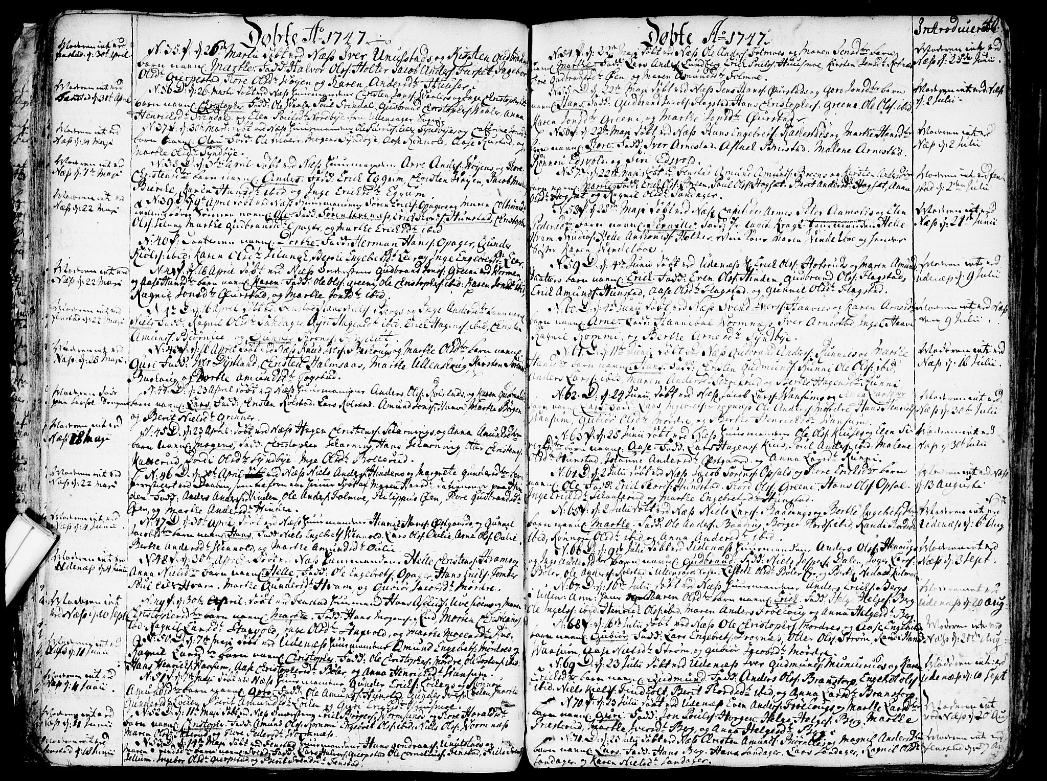 Nes prestekontor Kirkebøker, SAO/A-10410/F/Fa/L0003: Parish register (official) no. I 3, 1734-1781, p. 40