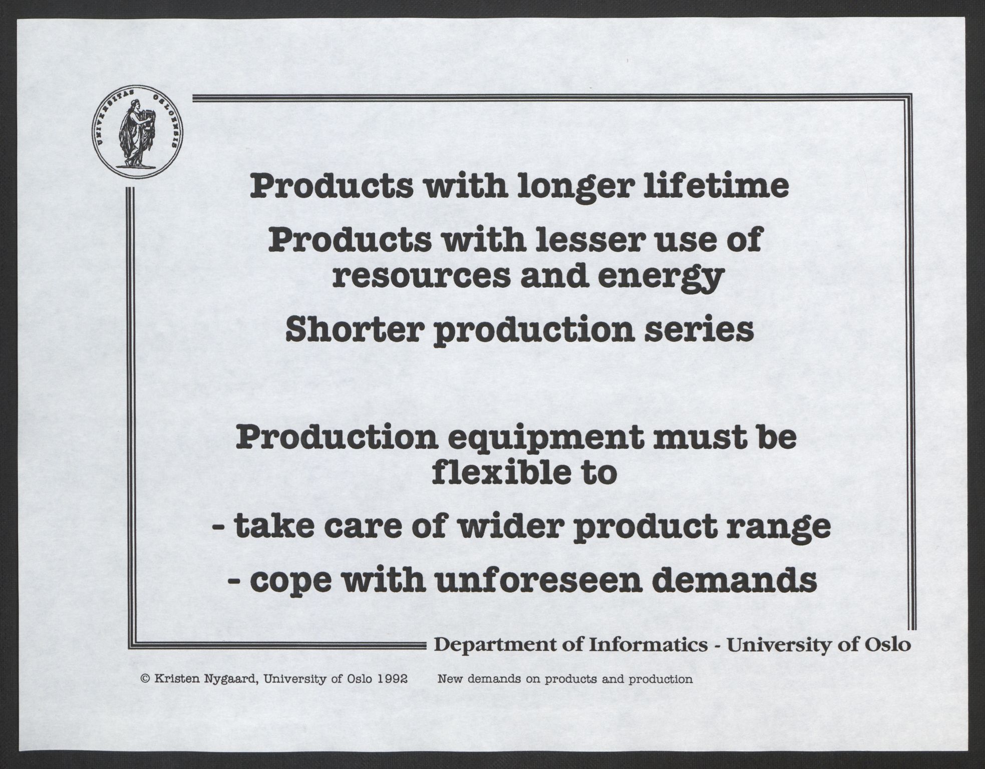 Nygaard, Kristen, AV/RA-PA-1398/F/Fh/L0003: Systemarbeid/brukermedvirkning, 1979-2002, p. 151