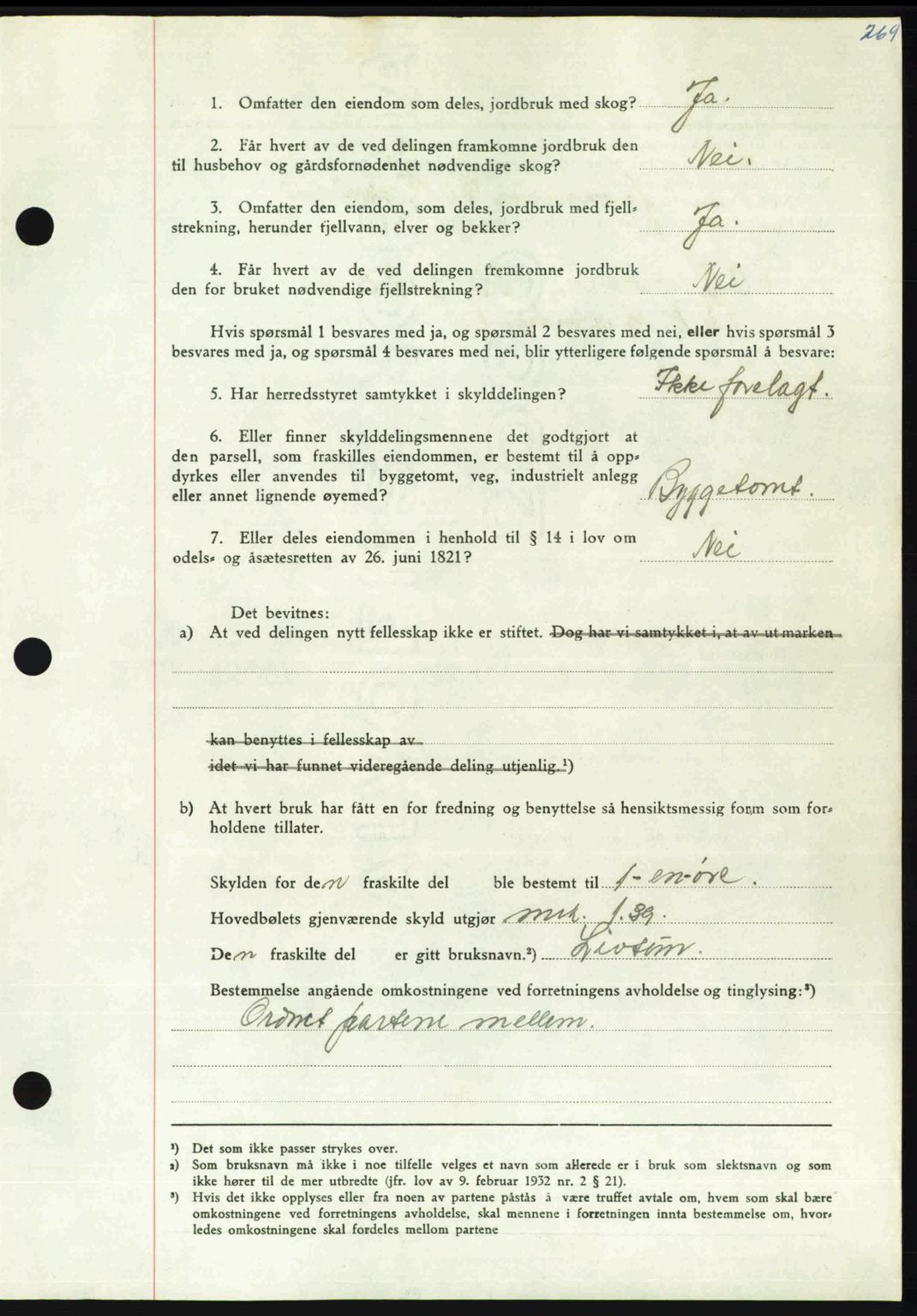 Nordmøre sorenskriveri, AV/SAT-A-4132/1/2/2Ca: Mortgage book no. A112, 1949-1949, Diary no: : 2382/1949