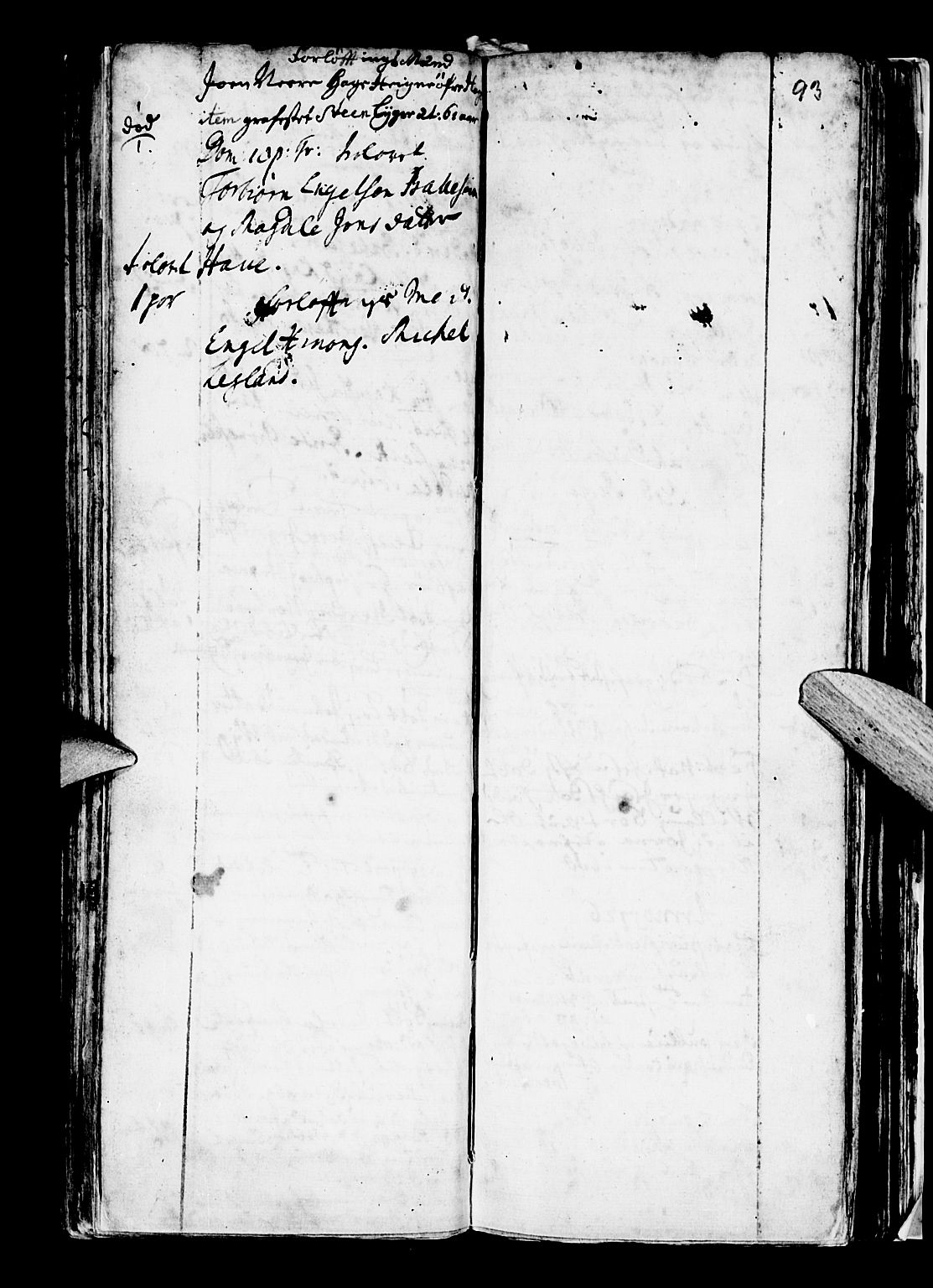 Os sokneprestembete, AV/SAB-A-99929: Parish register (official) no. A 5, 1669-1760, p. 93