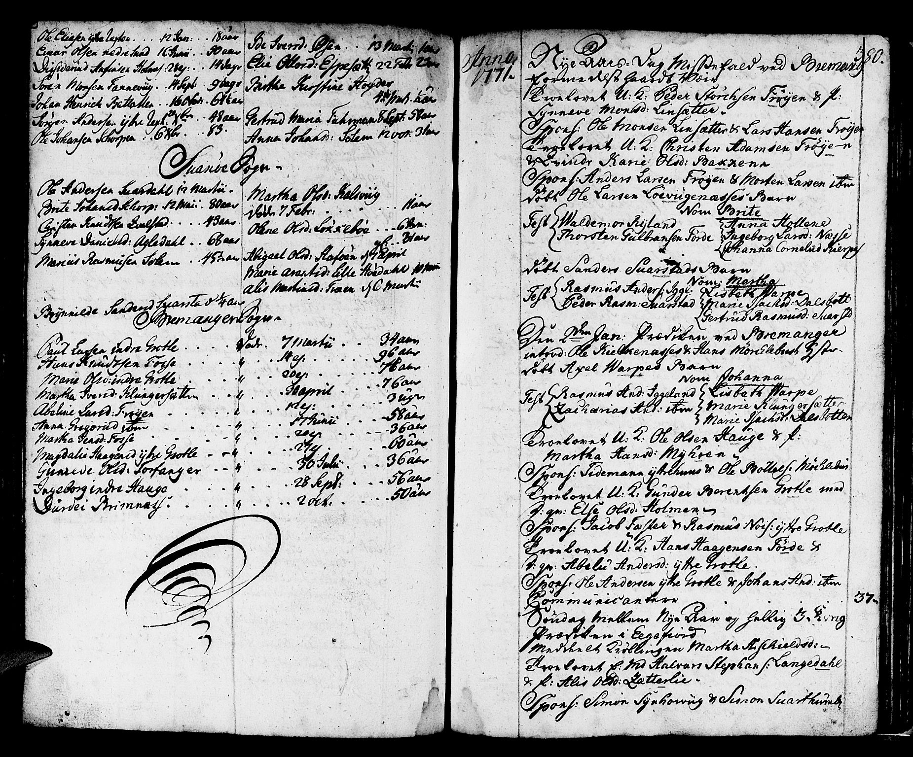 Kinn sokneprestembete, AV/SAB-A-80801/H/Haa/Haaa/L0002: Parish register (official) no. A 2, 1729-1785, p. 380