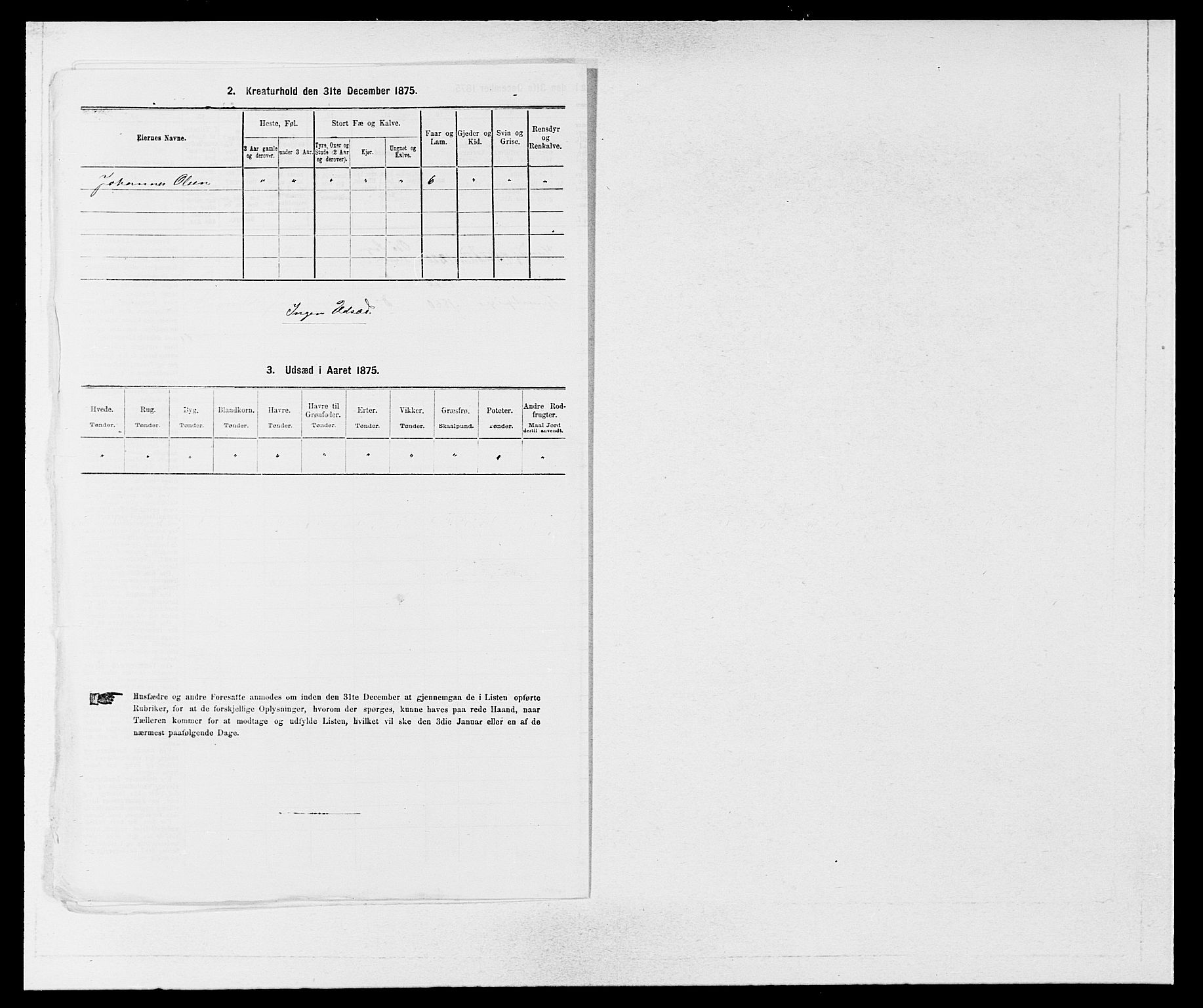 SAB, 1875 census for 1261P Manger, 1875, p. 625