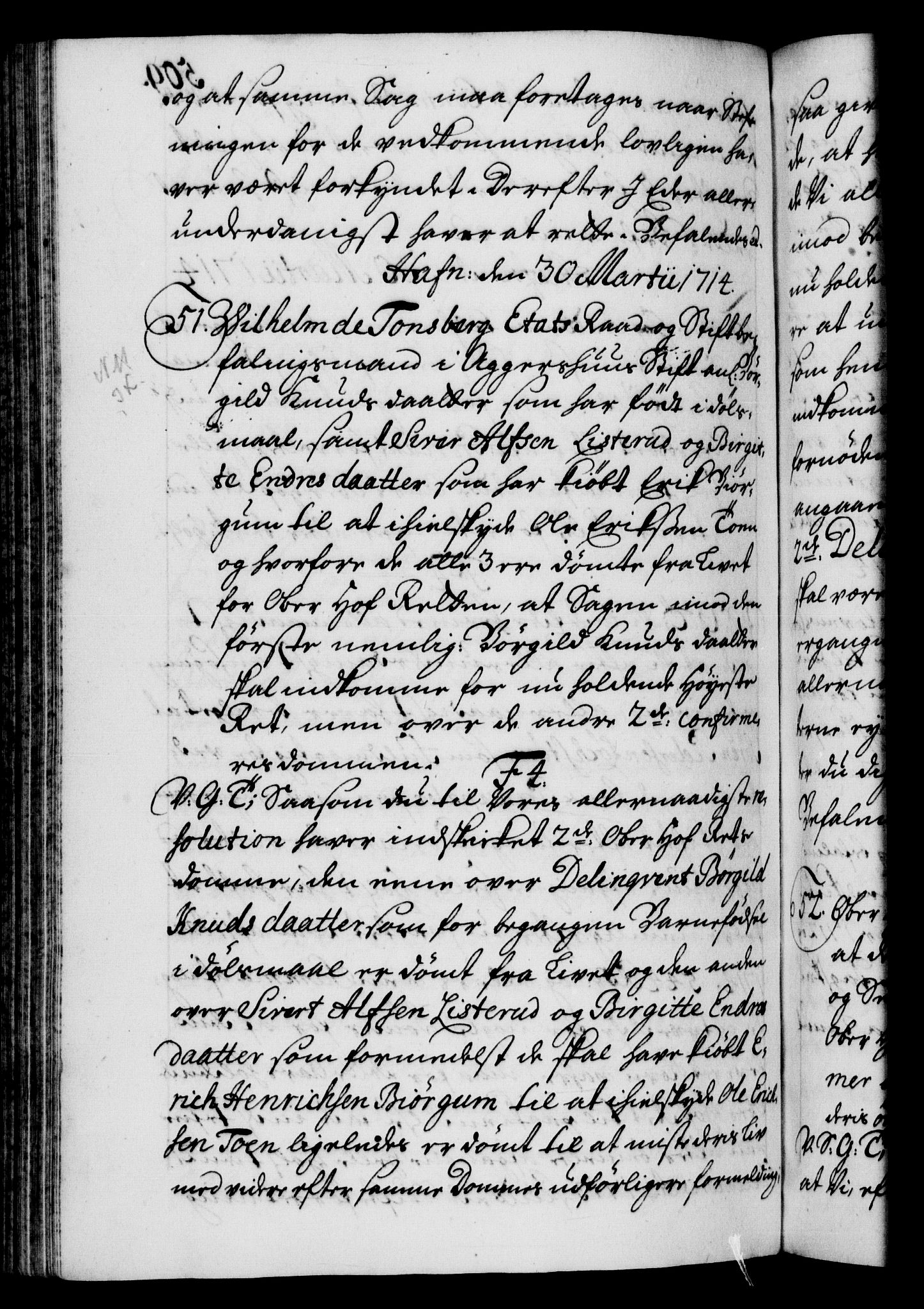 Danske Kanselli 1572-1799, AV/RA-EA-3023/F/Fc/Fca/Fcab/L0019: Norske tegnelser, 1710-1714, p. 509b