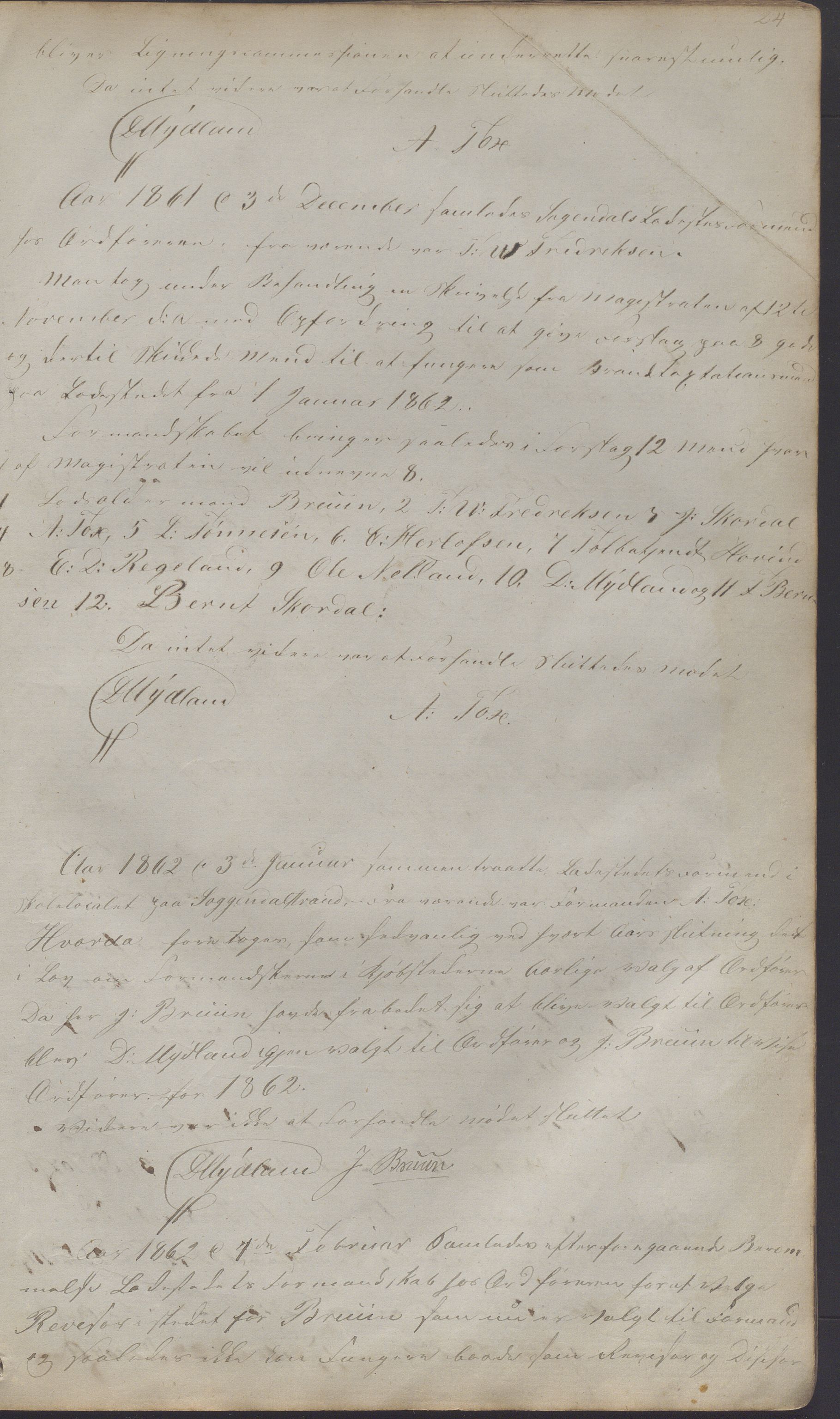 Sogndal ladested - Formannskapet/kommunestyret, IKAR/K-100052/A/L0001: Møtebok, 1858-1887, p. 24a
