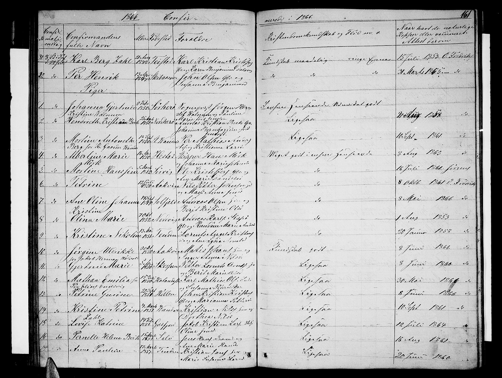 Ministerialprotokoller, klokkerbøker og fødselsregistre - Nordland, AV/SAT-A-1459/834/L0512: Parish register (copy) no. 834C03, 1862-1877, p. 161