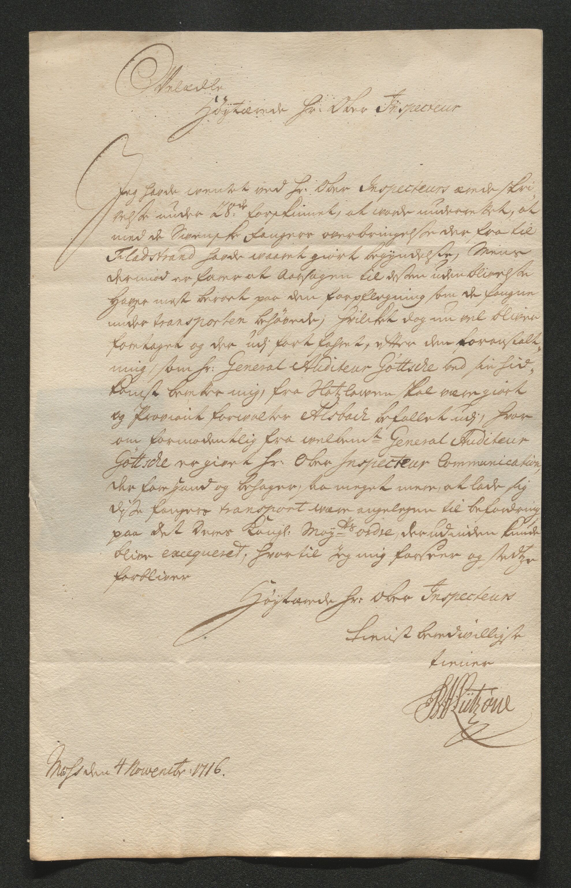Larvik grevskap, AV/SAKO-A-1056/F/Ff/Ffb/L0018/0001: Brev / Spesielle saker, 1716-1748, p. 150