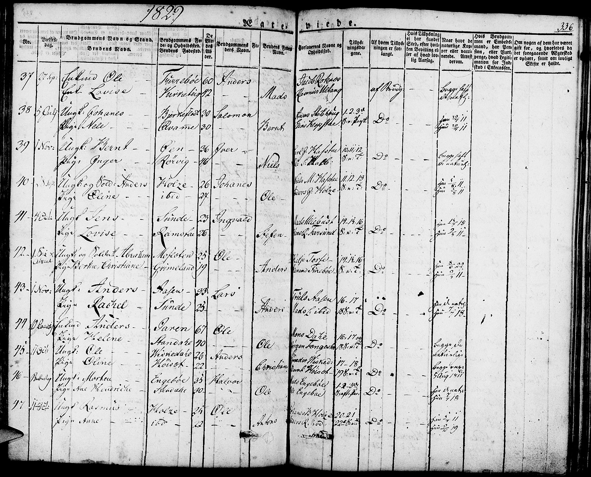 Førde sokneprestembete, AV/SAB-A-79901/H/Haa/Haaa/L0006: Parish register (official) no. A 6, 1821-1842, p. 336