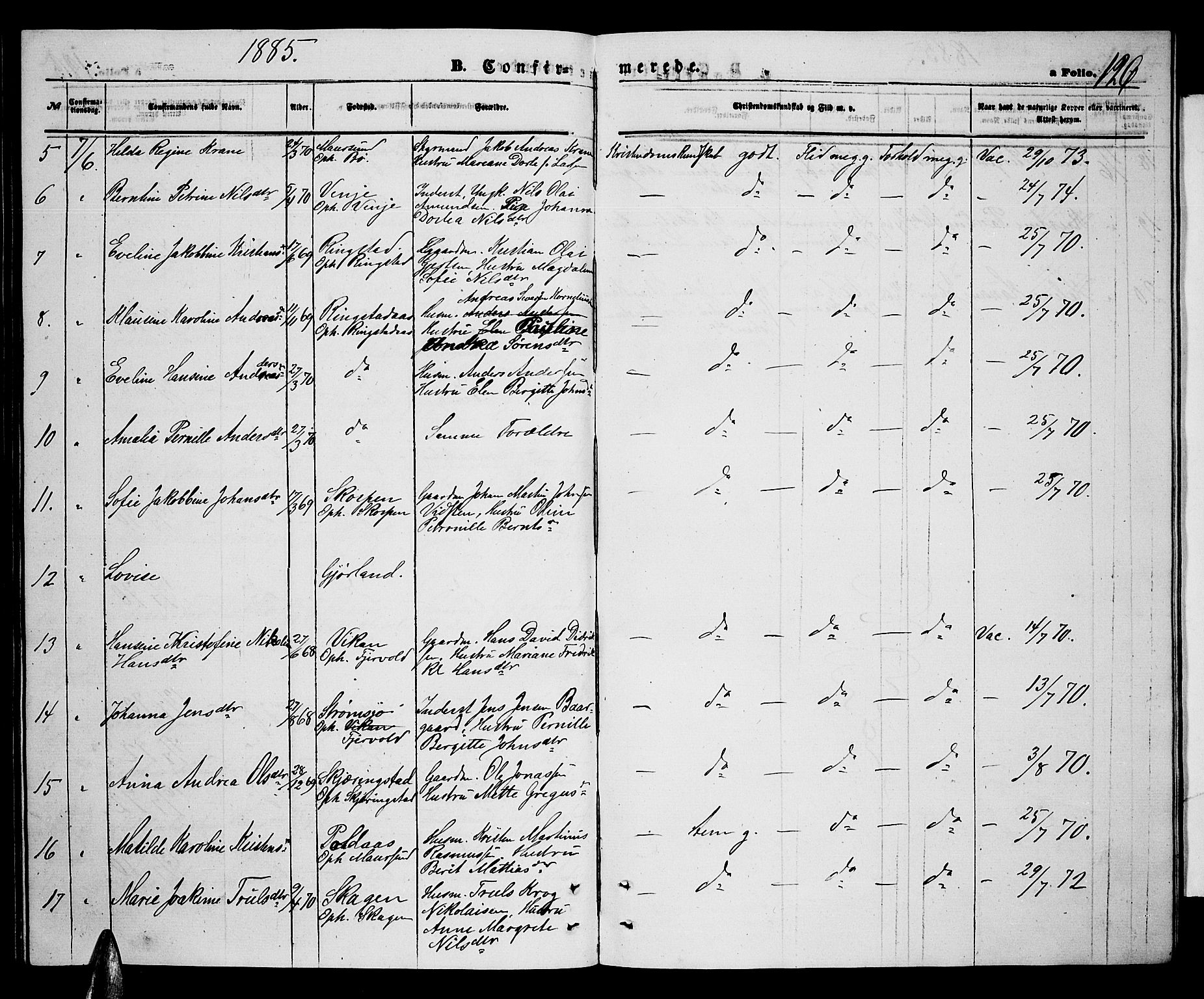 Ministerialprotokoller, klokkerbøker og fødselsregistre - Nordland, AV/SAT-A-1459/891/L1314: Parish register (copy) no. 891C03, 1870-1885, p. 126