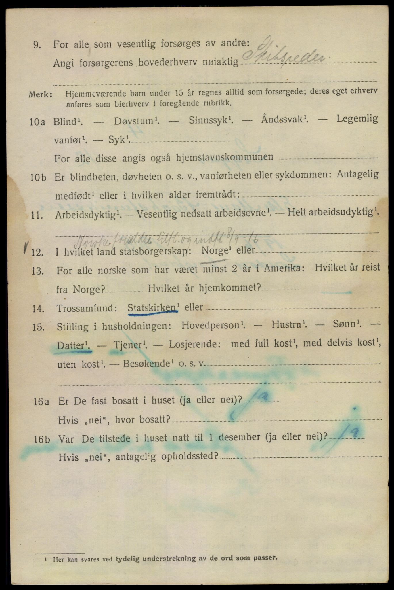 SAO, 1920 census for Kristiania, 1920, p. 511450