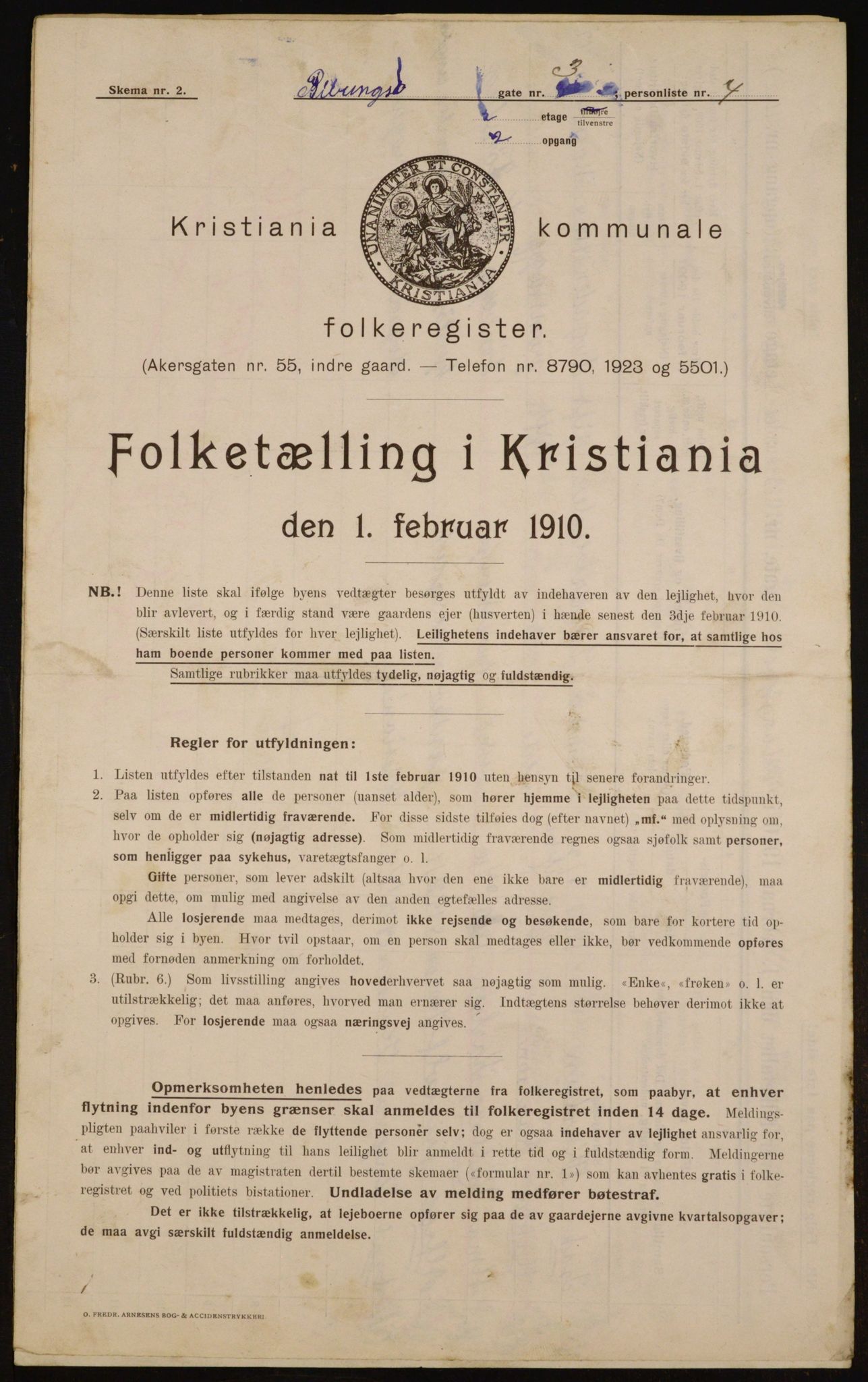 OBA, Municipal Census 1910 for Kristiania, 1910, p. 79297