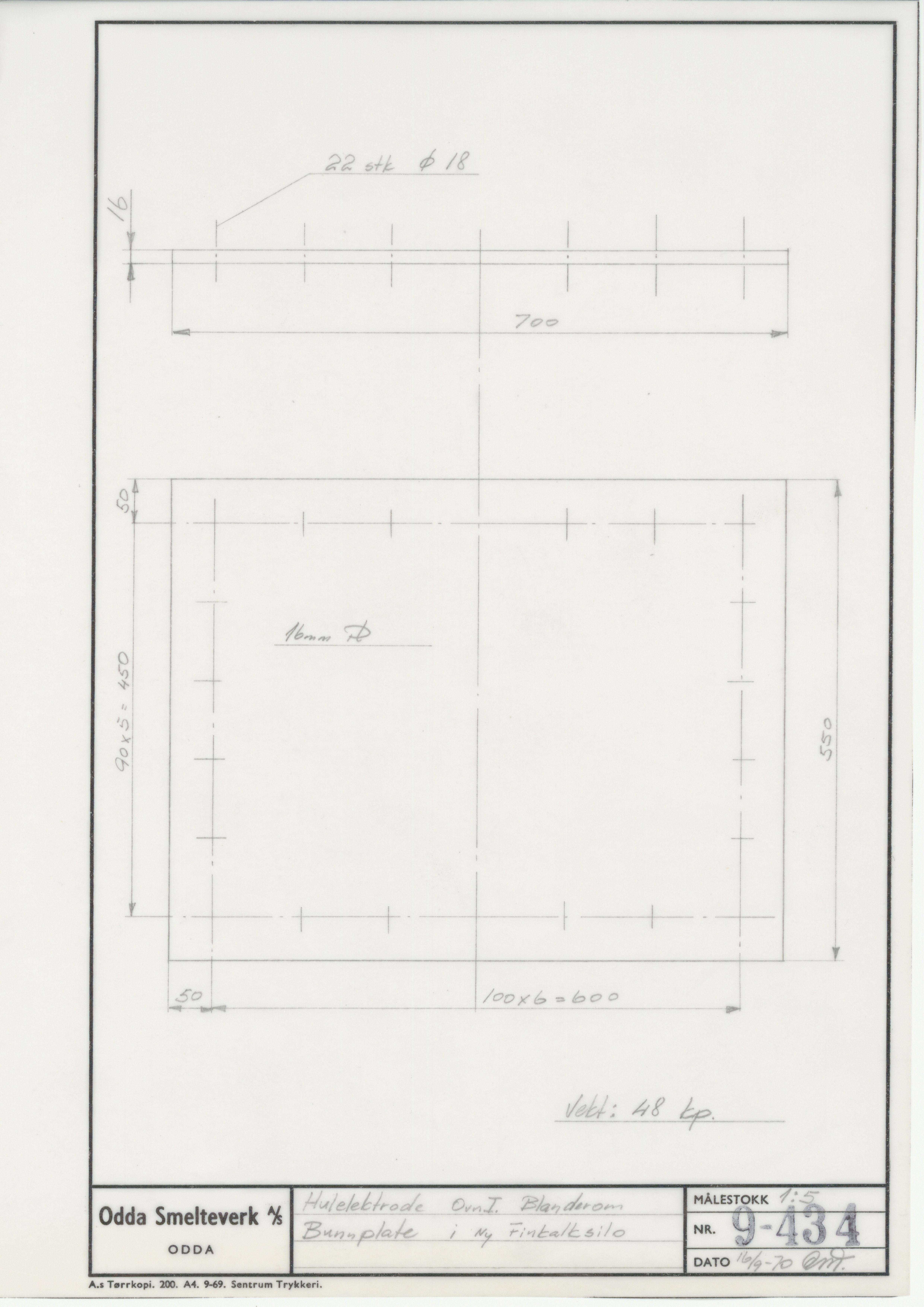 Odda smelteverk AS, KRAM/A-0157.1/T/Td/L0009: Gruppe 9. Blandingsrom og kokstørker, 1920-1970, p. 692