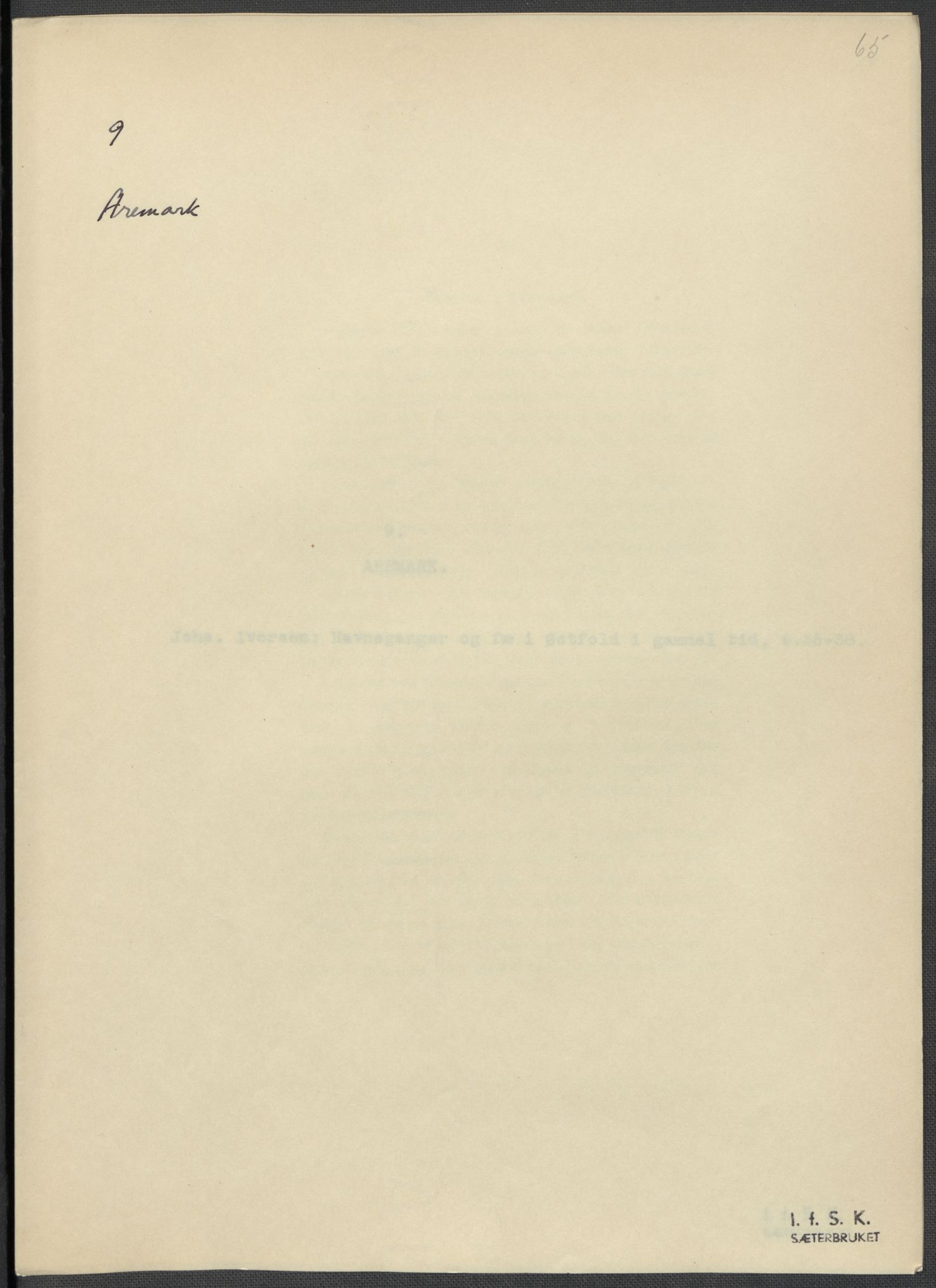 Instituttet for sammenlignende kulturforskning, AV/RA-PA-0424/F/Fc/L0002/0001: Eske B2: / Østfold (perm I), 1932-1935, p. 65