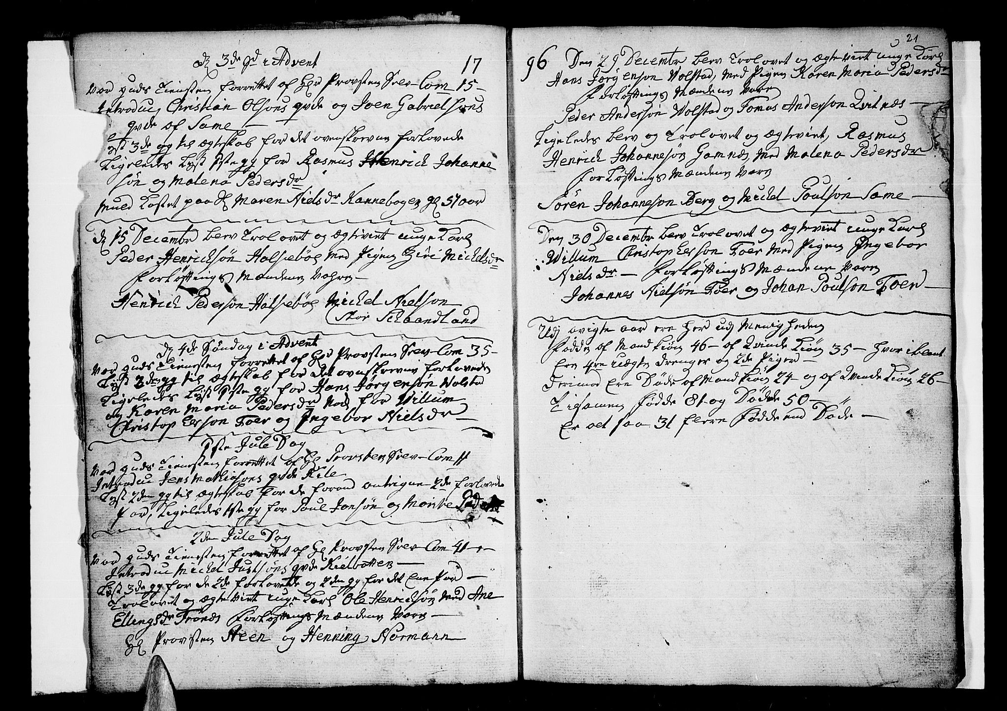 Trondenes sokneprestkontor, AV/SATØ-S-1319/H/Hb/L0002klokker: Parish register (copy) no. 2, 1795-1818, p. 21