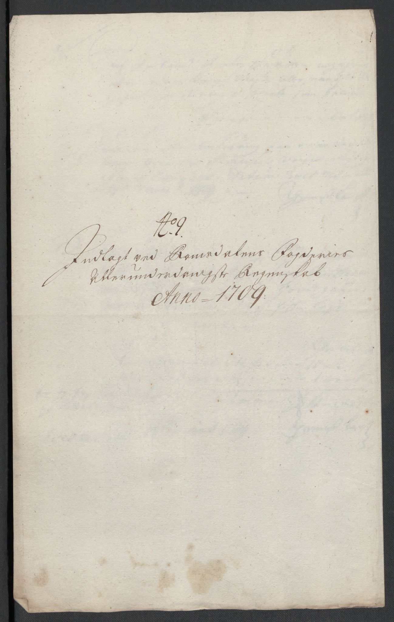 Rentekammeret inntil 1814, Reviderte regnskaper, Fogderegnskap, AV/RA-EA-4092/R55/L3659: Fogderegnskap Romsdal, 1709-1710, p. 113
