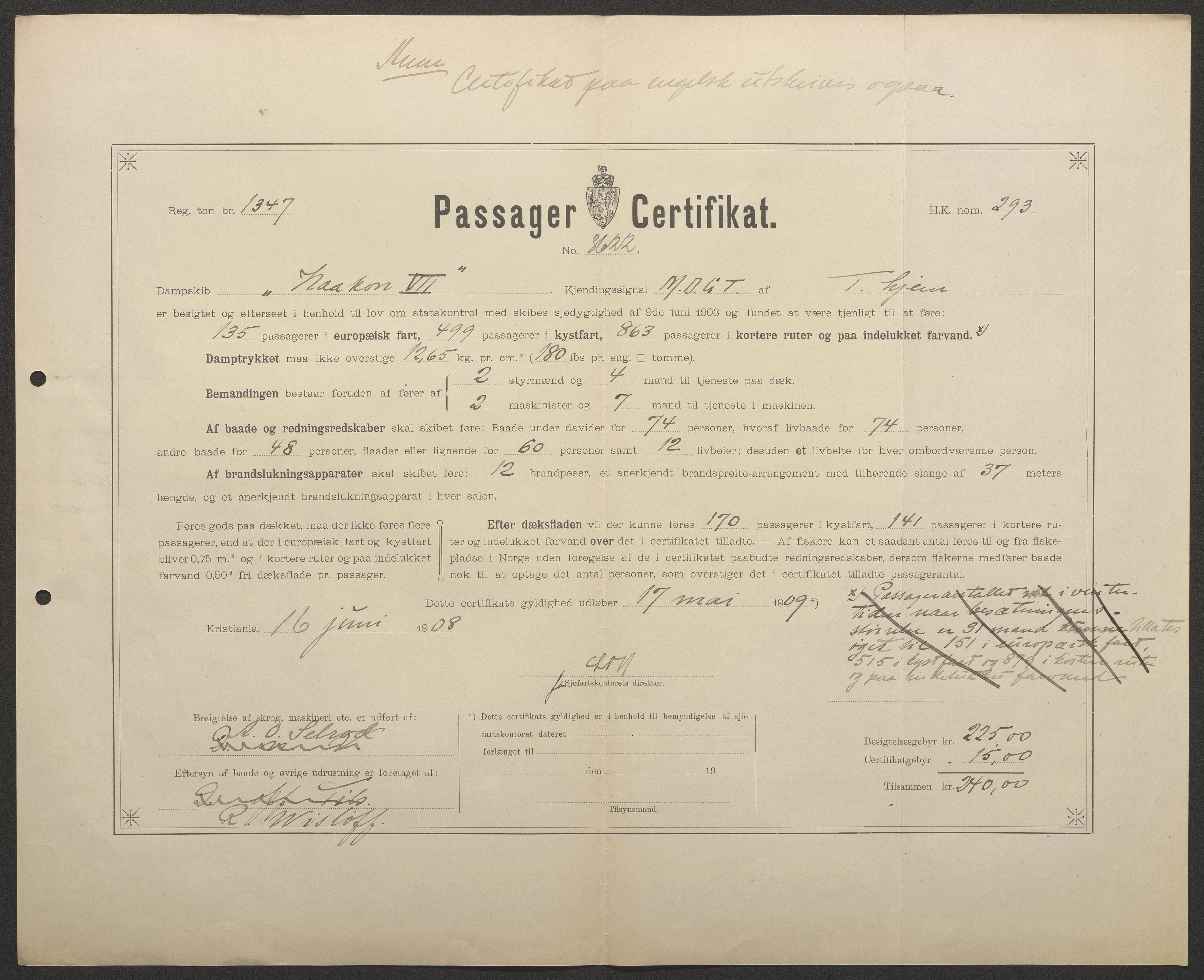 Sjøfartsdirektoratet med forløpere, skipsmapper slettede skip, AV/RA-S-4998/F/Fa/L0532: --, 1907-1917, p. 137