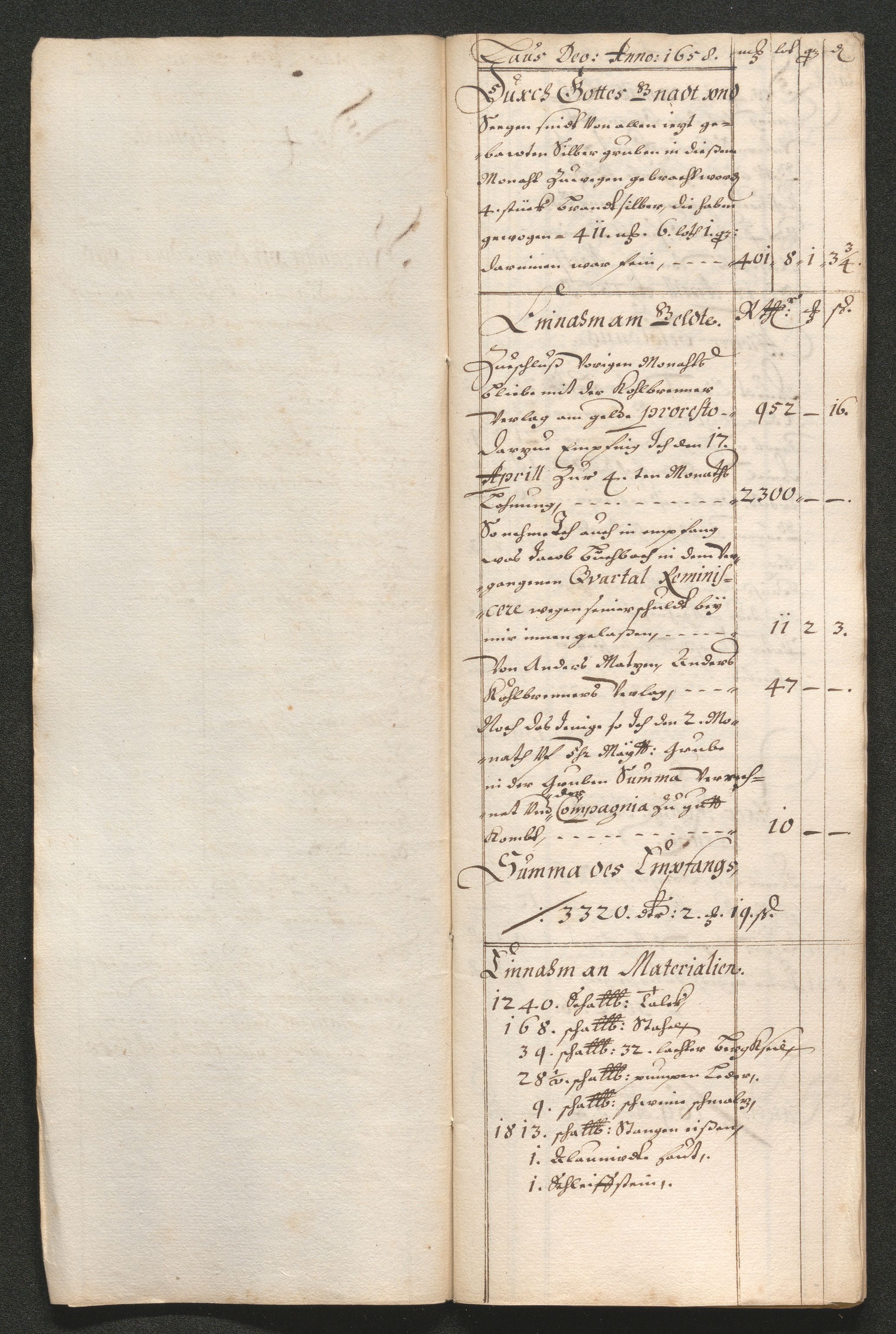 Kongsberg Sølvverk 1623-1816, AV/SAKO-EA-3135/001/D/Dc/Dcd/L0033: Utgiftsregnskap for gruver m.m. , 1658, p. 207