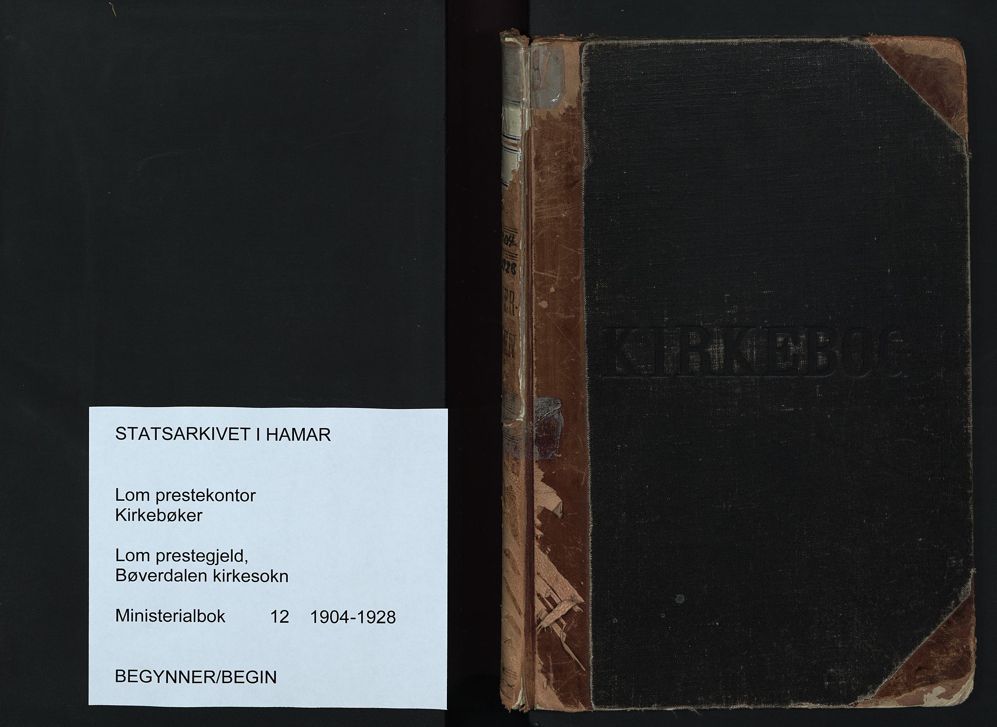 Lom prestekontor, SAH/PREST-070/K/L0012: Parish register (official) no. 12, 1904-1928