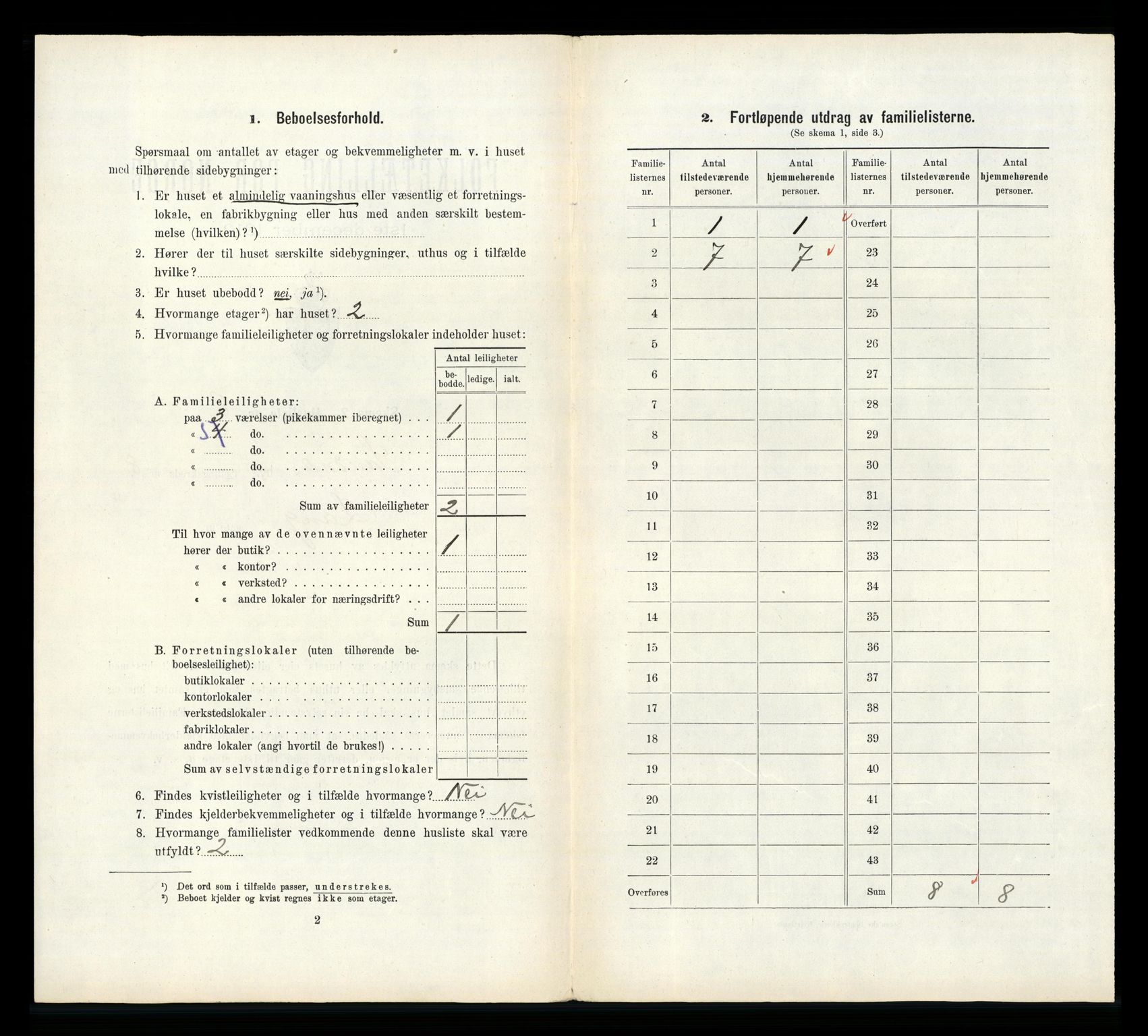 RA, 1910 census for Sandnes, 1910, p. 895