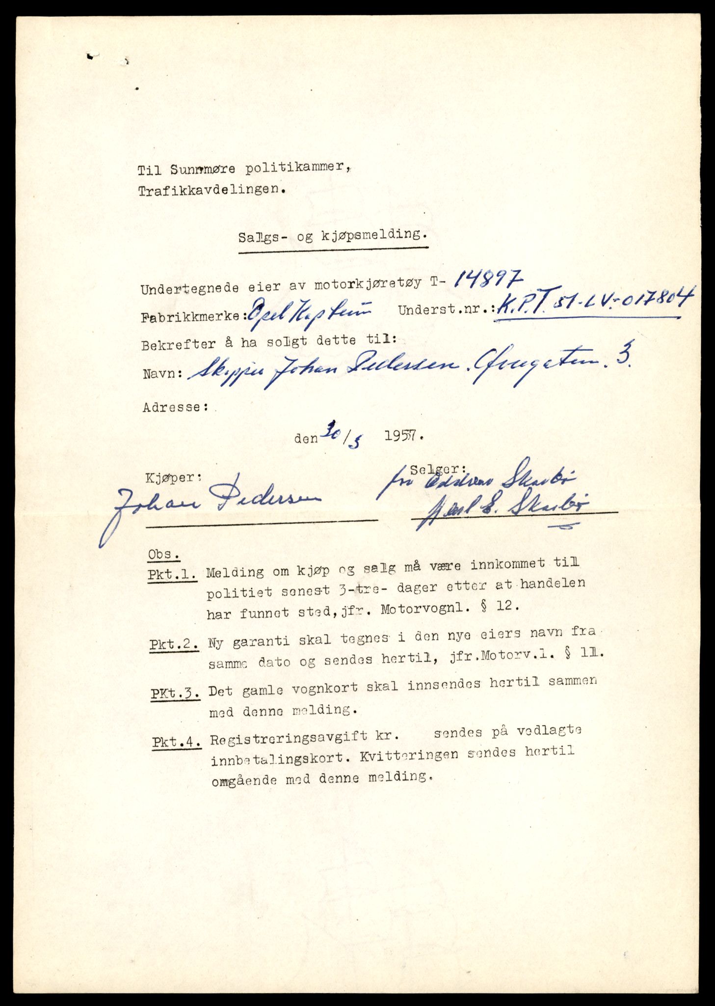 Møre og Romsdal vegkontor - Ålesund trafikkstasjon, AV/SAT-A-4099/F/Fe/L0049: Registreringskort for kjøretøy T 14864 - T 18613, 1927-1998, p. 805