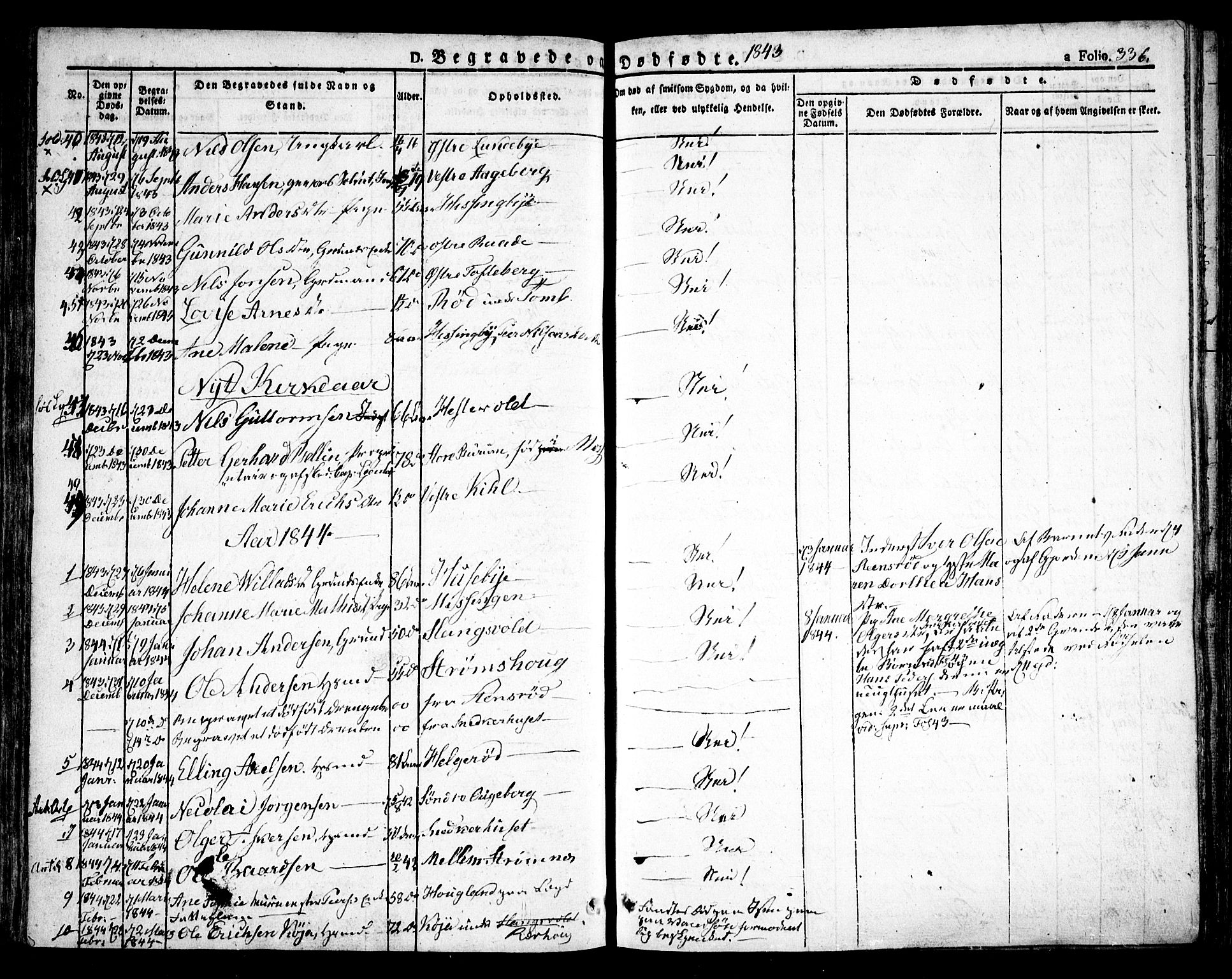 Råde prestekontor kirkebøker, AV/SAO-A-2009/F/Fa/L0005: Parish register (official) no. 5, 1830-1853, p. 336