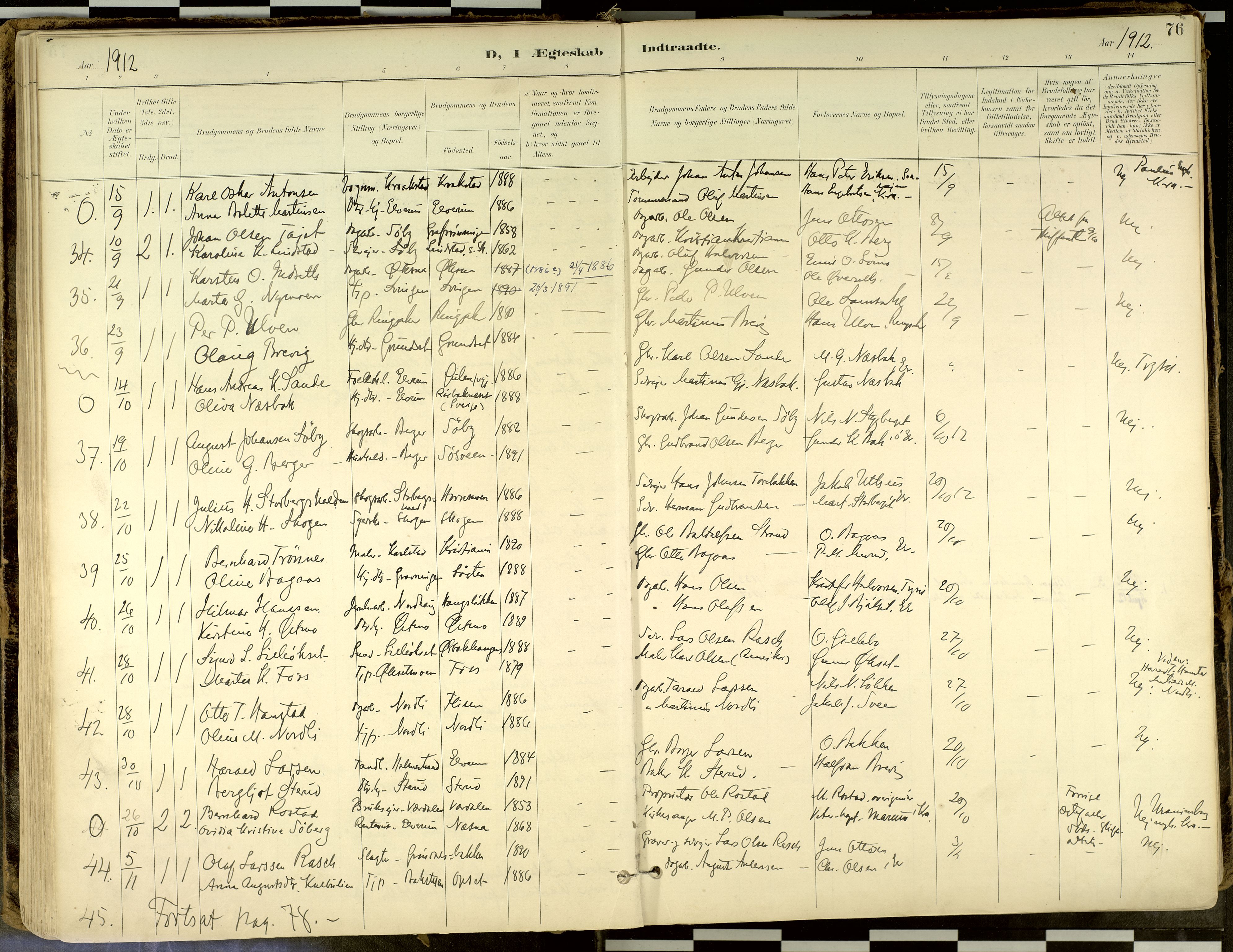 Elverum prestekontor, SAH/PREST-044/H/Ha/Haa/L0018: Parish register (official) no. 18, 1894-1914, p. 76