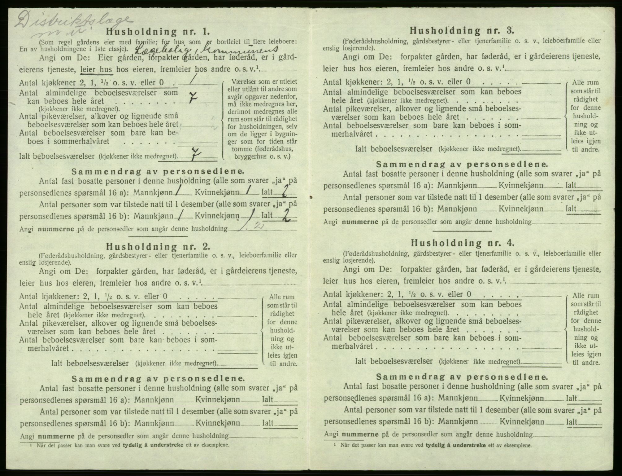 SAB, 1920 census for Tysnes, 1920, p. 549