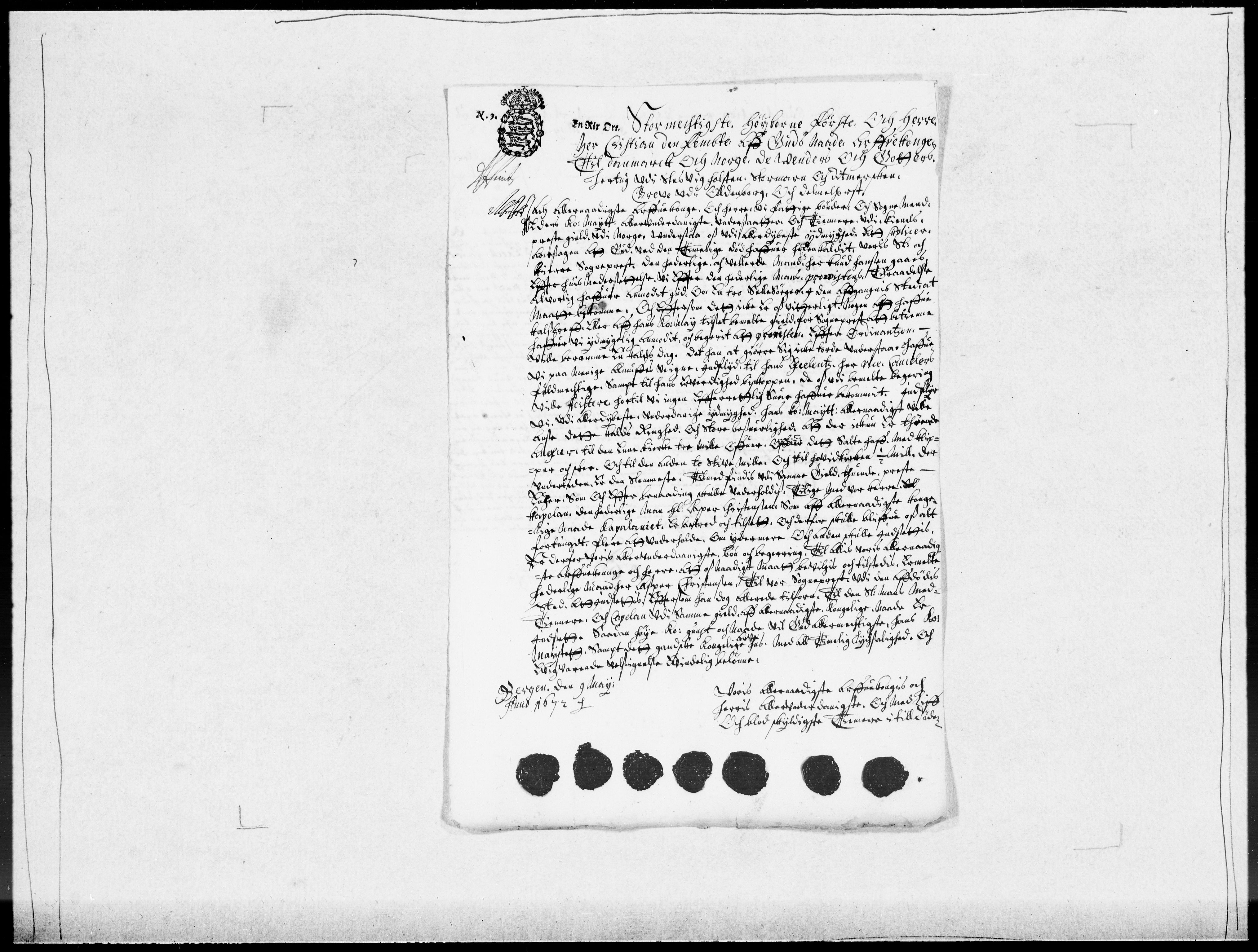 Danske Kanselli 1572-1799, AV/RA-EA-3023/F/Fc/Fcc/Fcca/L0031: Norske innlegg 1572-1799, 1671-1673, p. 159