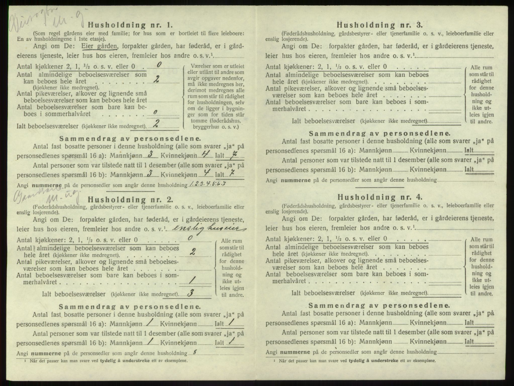 SAB, 1920 census for Førde, 1920, p. 723