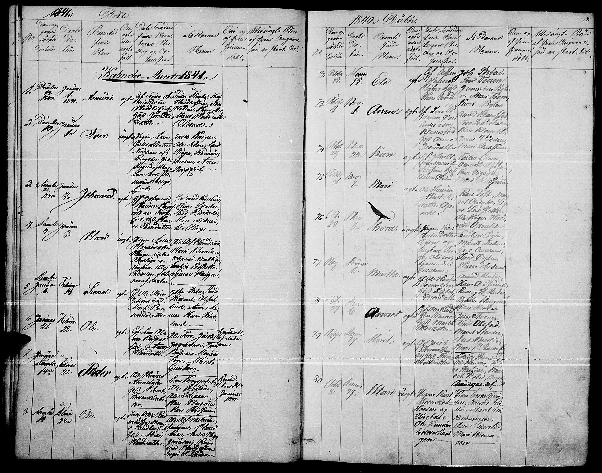 Fron prestekontor, AV/SAH-PREST-078/H/Ha/Haa/L0004: Parish register (official) no. 4, 1839-1848, p. 18