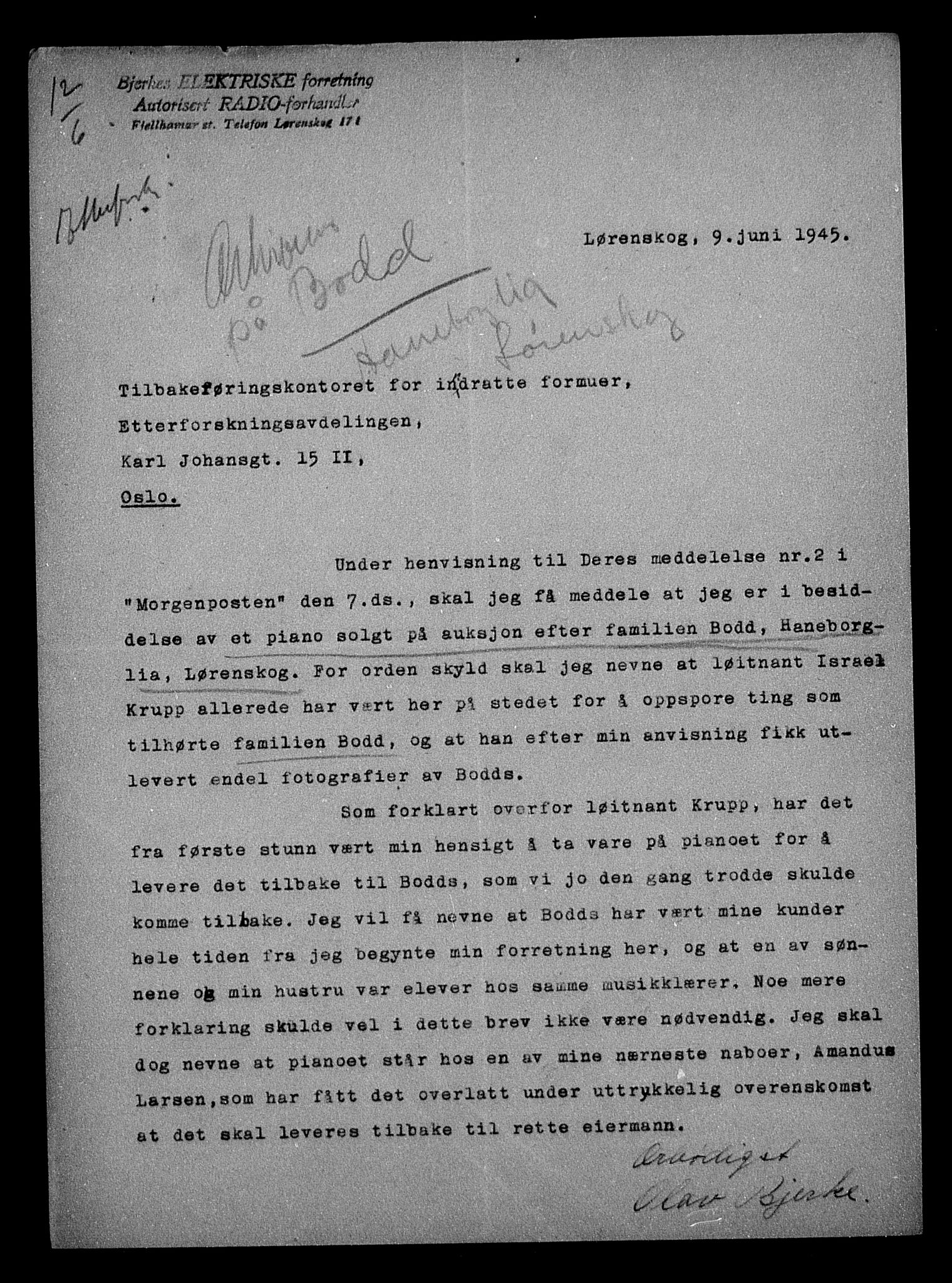 Justisdepartementet, Tilbakeføringskontoret for inndratte formuer, AV/RA-S-1564/H/Hc/Hcc/L0927: --, 1945-1947, p. 145