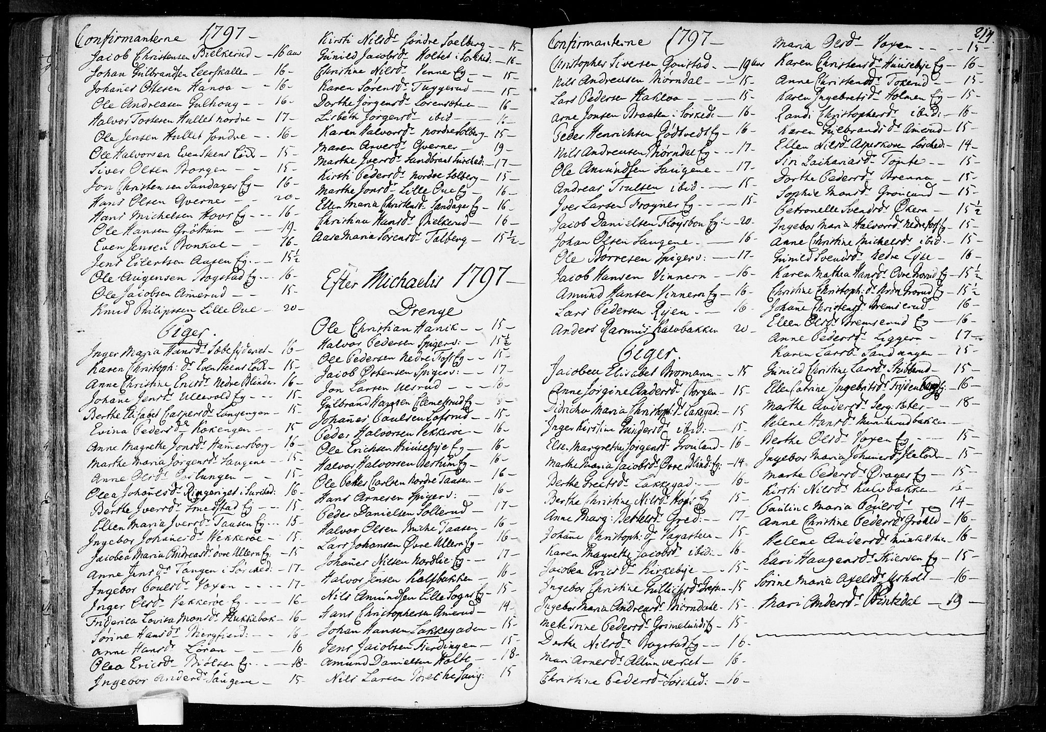 Aker prestekontor kirkebøker, SAO/A-10861/F/L0010: Parish register (official) no. 10, 1786-1809, p. 214